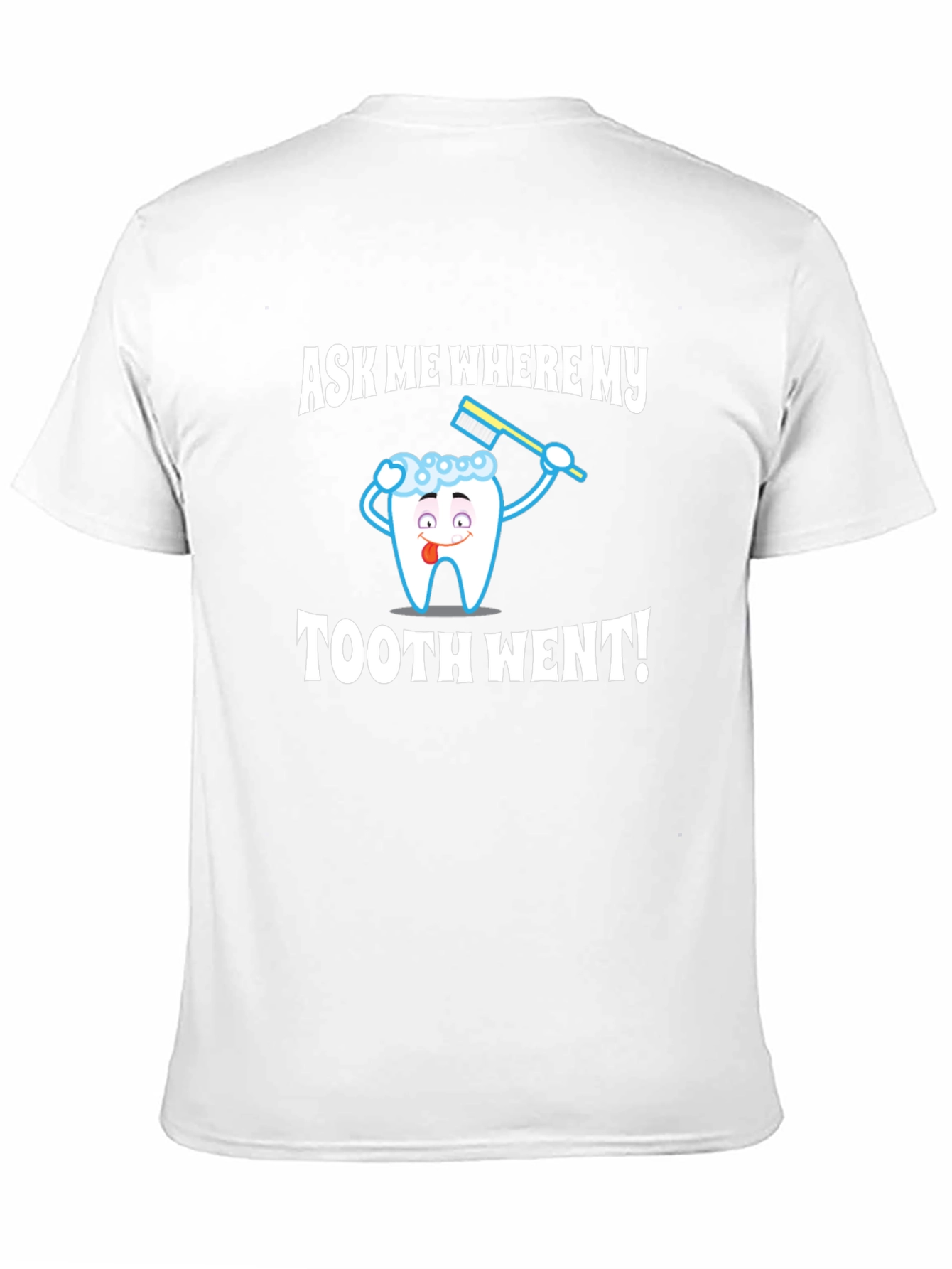 Black Funny Toothache T-Shirt view 11