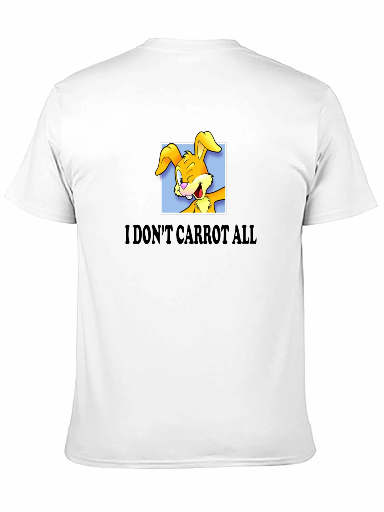 Black Funny Rabbit Graphic T-Shirt - I Don't Carrot All view 11