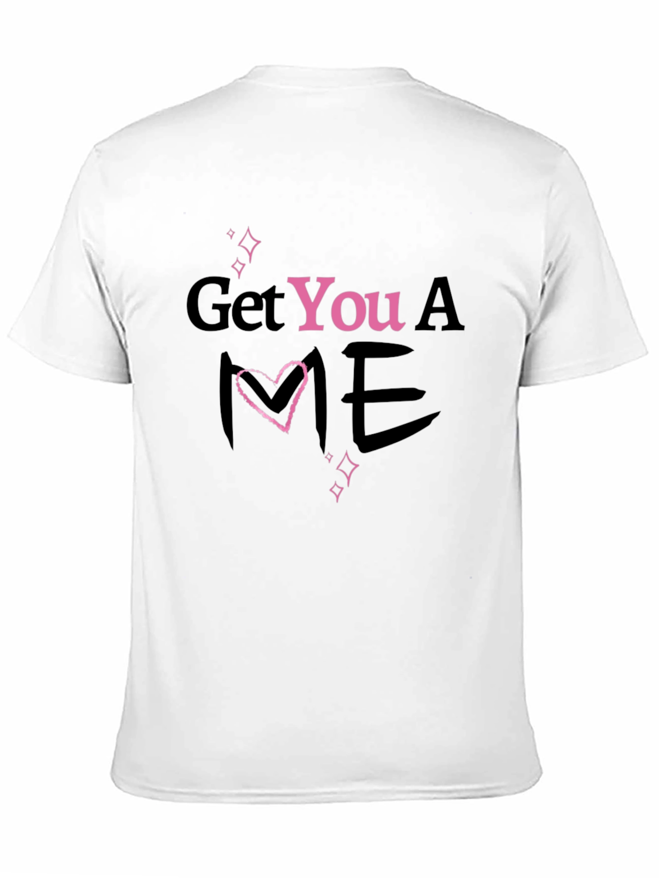 Black Get You A Me Heart T-Shirt - Trendy Graphic Tee view 11