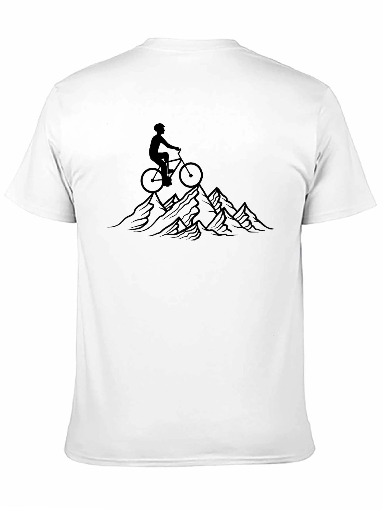 Black Mountain Biker Graphic Tee - Black view 11