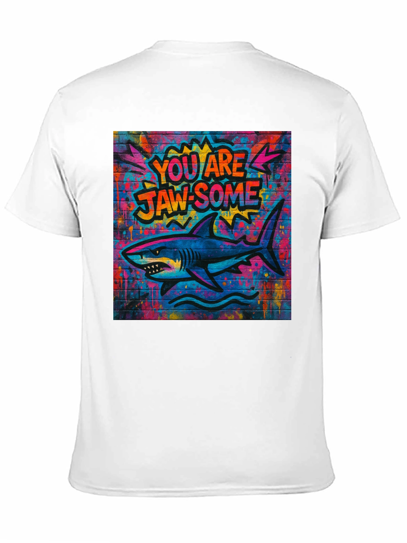 Black Jaw-some Shark Graphic Tee - Urban Streetwear view 11