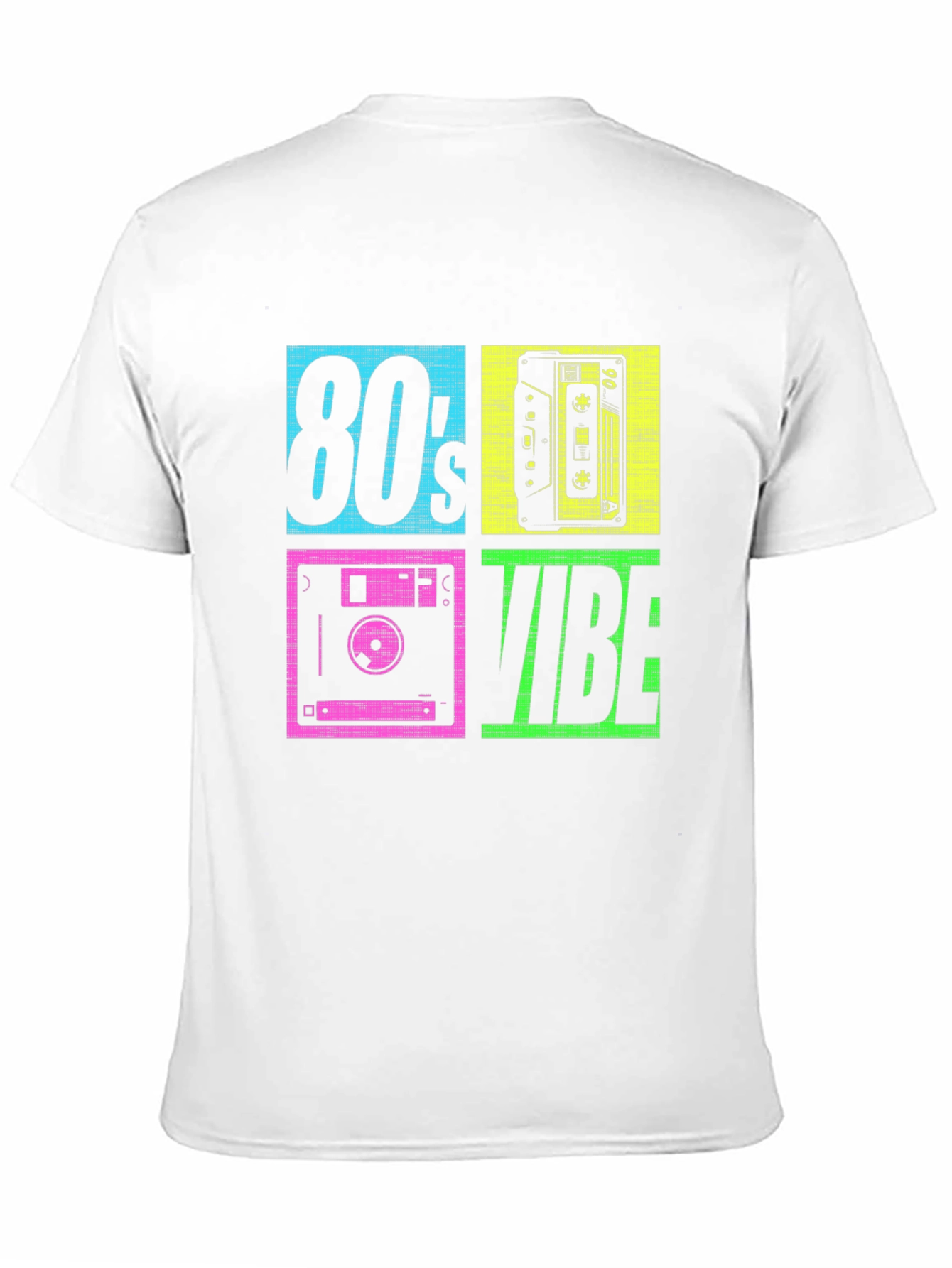Black 80's Vibe Retro Graphic Tee view 11