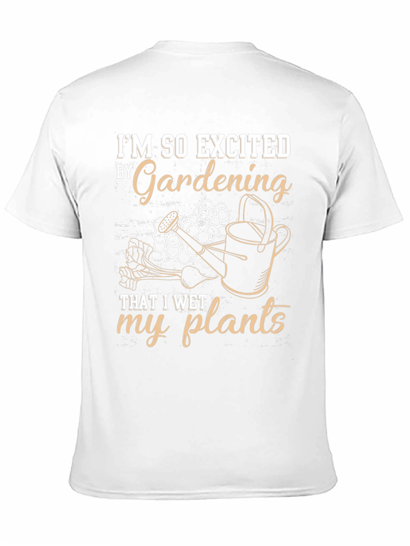 Black Gardening Humor T-Shirt: I Wet My Plants view 11