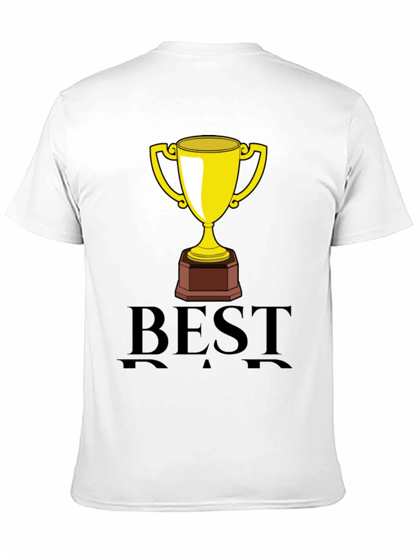 Black Best Dad Trophy Graphic Tee - Black view 11