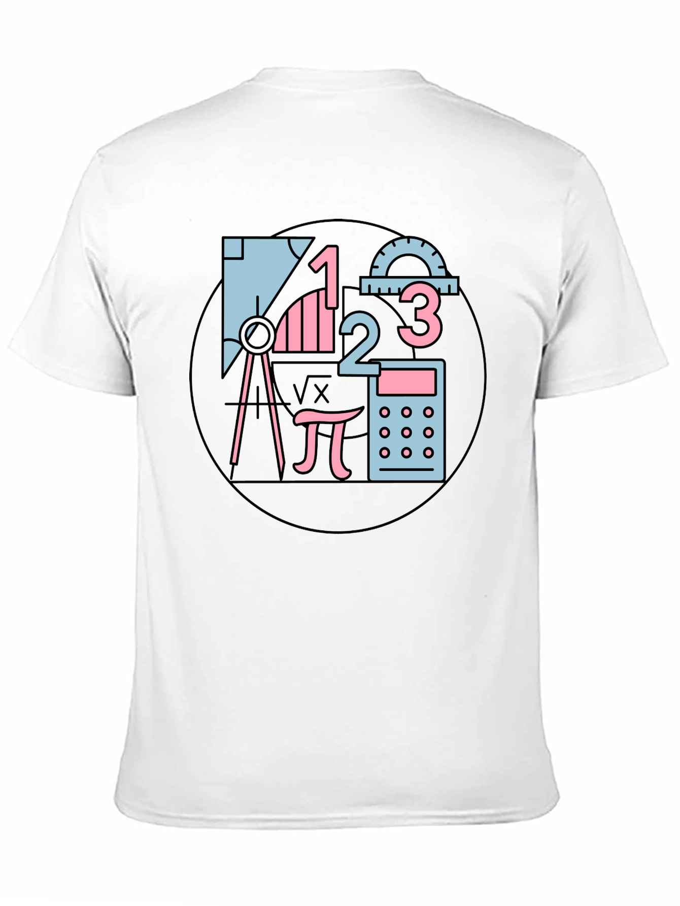 Black Math Equations Graphic Tee view 11