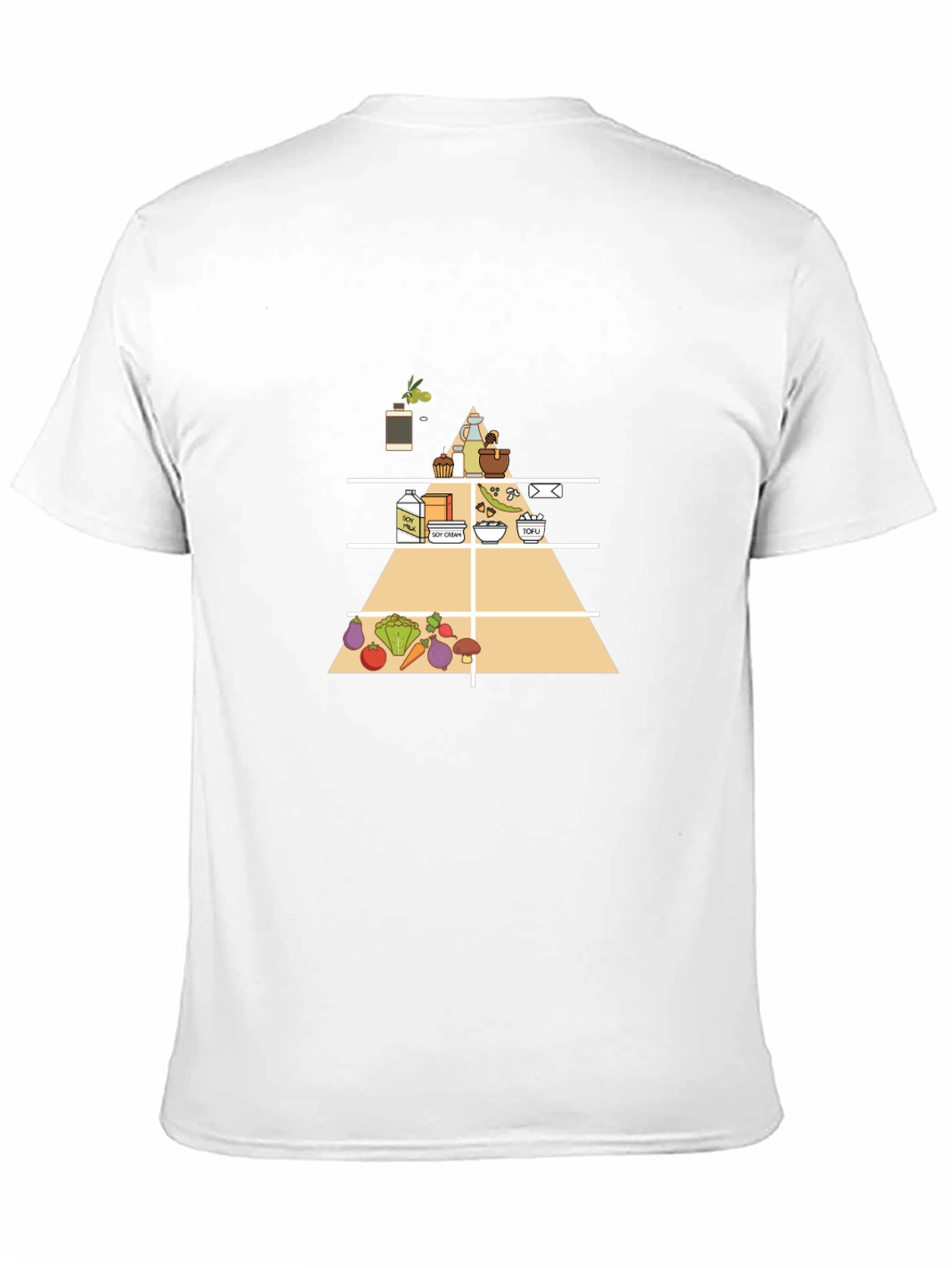 Vegan Food Pyramid T-Shirt - Black - 11