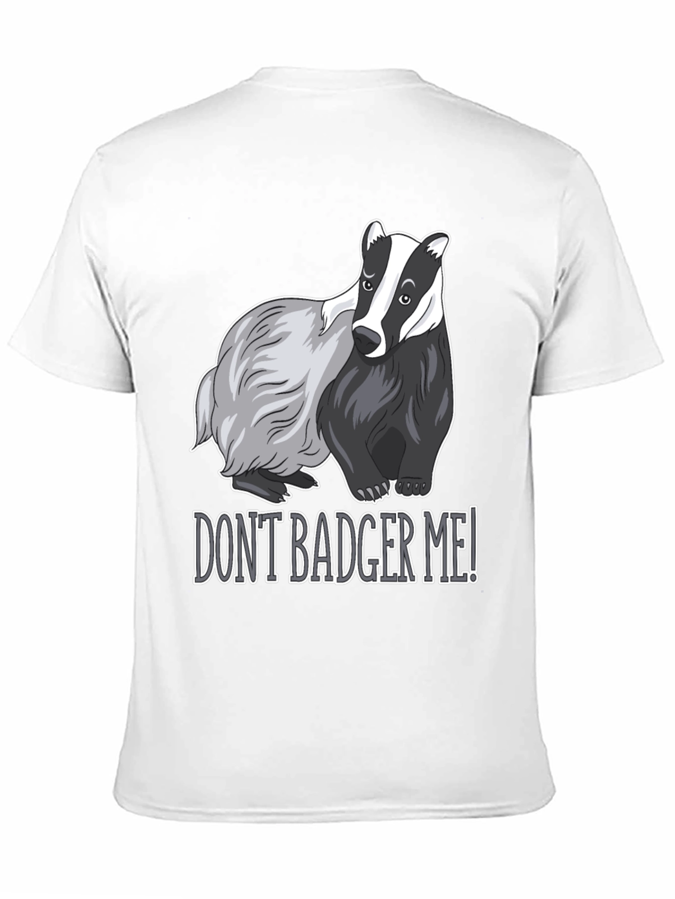 Black Don't Badger Me! Graphic T-Shirt - Black view 11