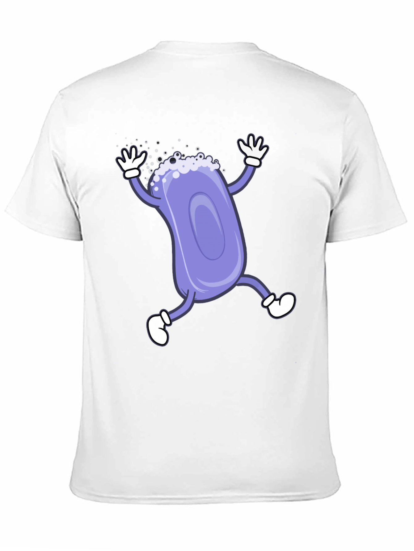 Black Funny Soap Cartoon Black T-Shirt view 11