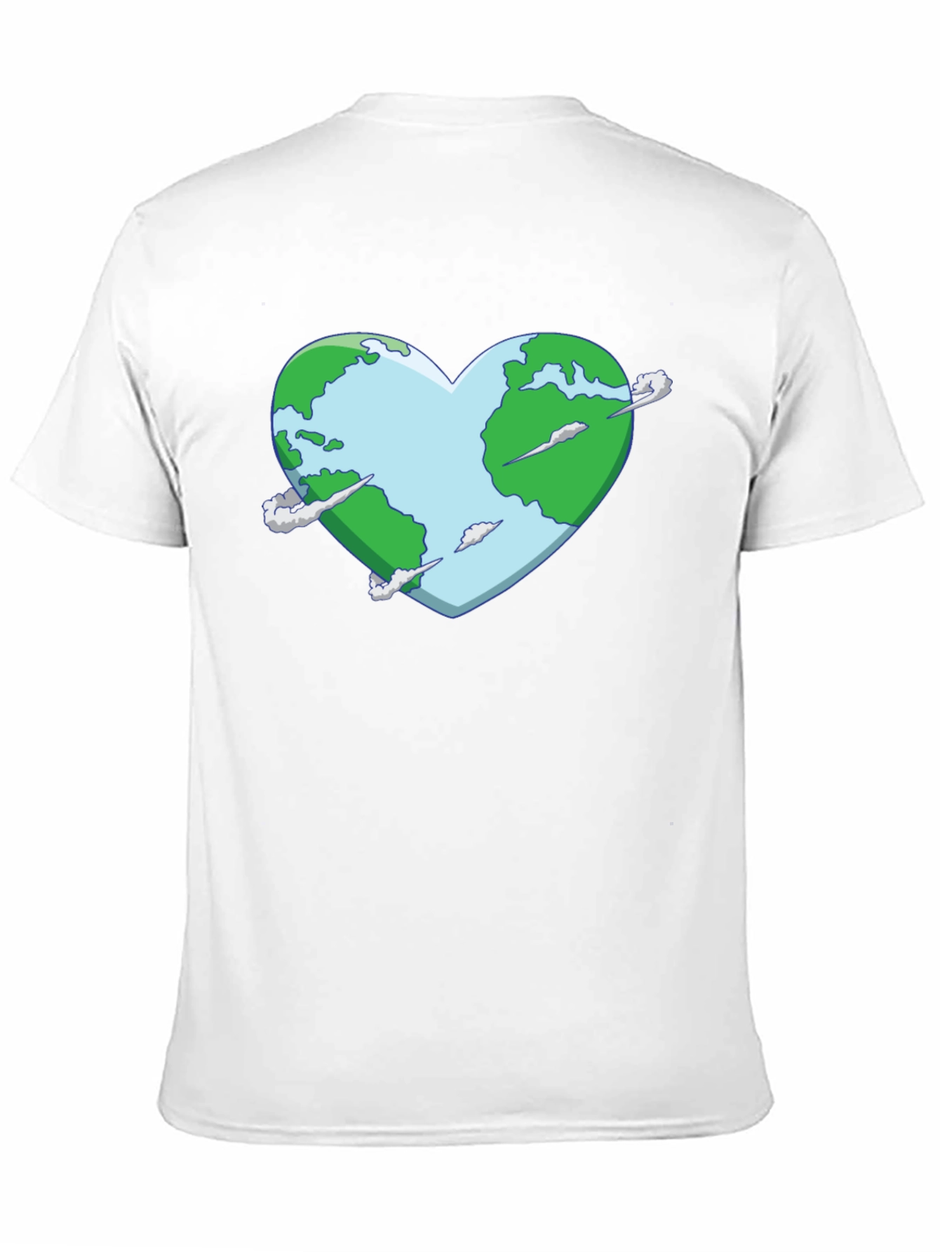 Black Earth Heart Graphic Tee - Black Cotton T-Shirt view 11