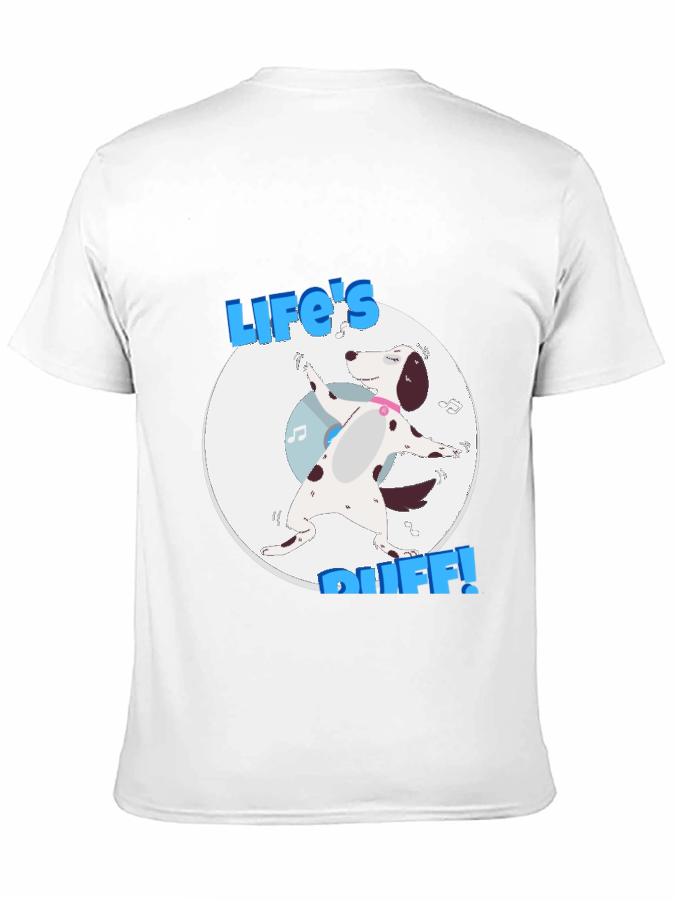 Black Life's Ruff T-Shirt - Dalmatian Dog Graphic Tee view 11