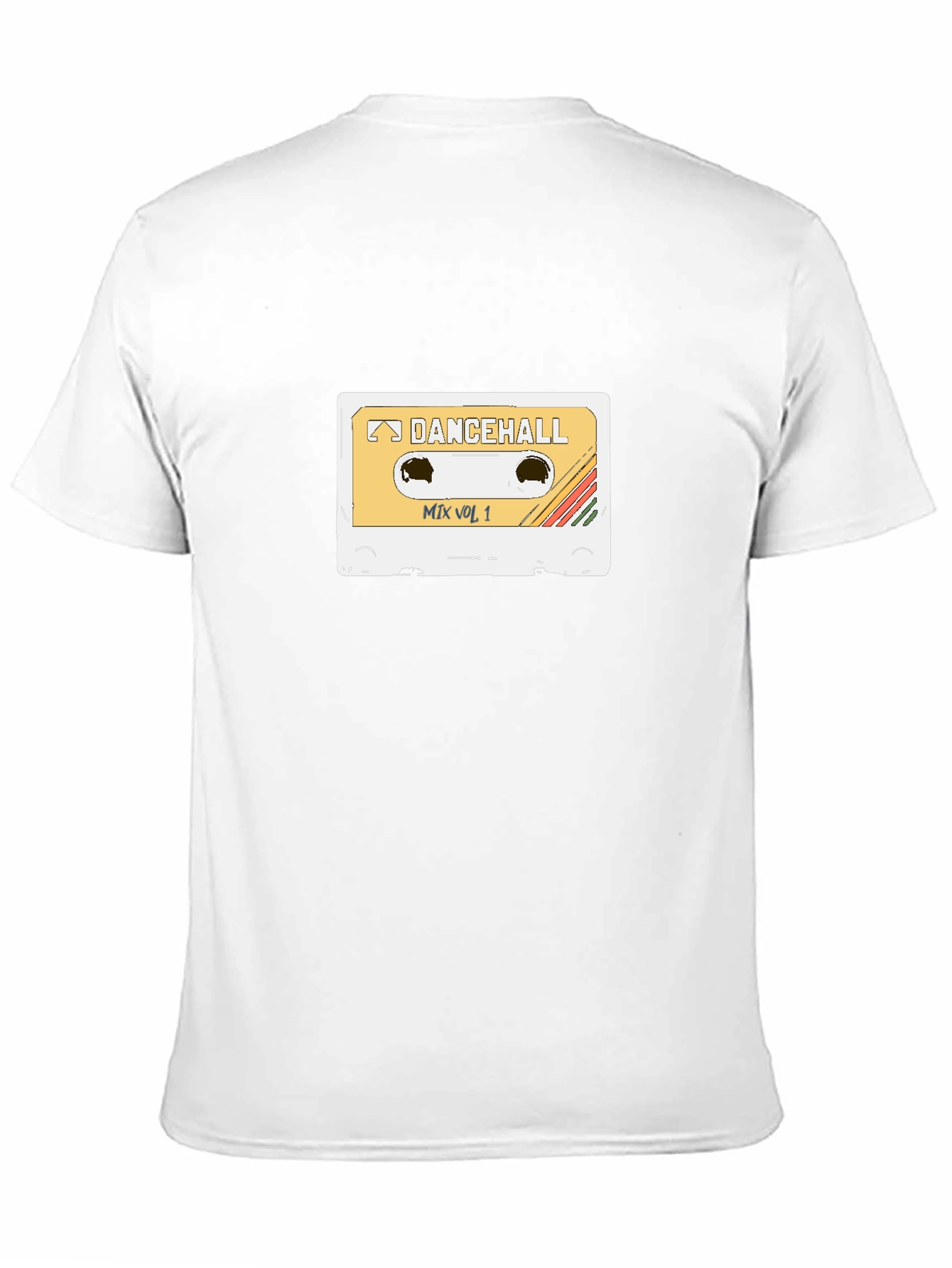 Black Dancehall Mix Vol. 1 Cassette Tape T-Shirt view 11
