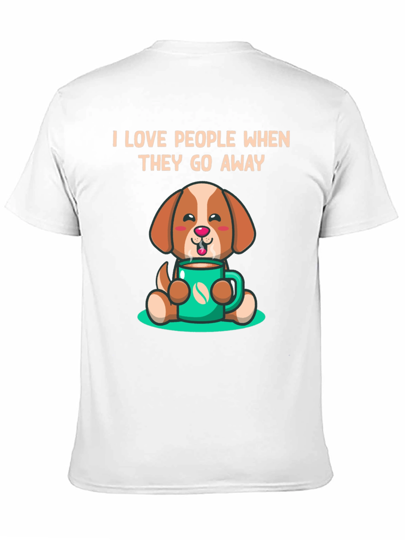 Black Dog Lover T-Shirt: I Love People When They Go Away Funny Tee view 11