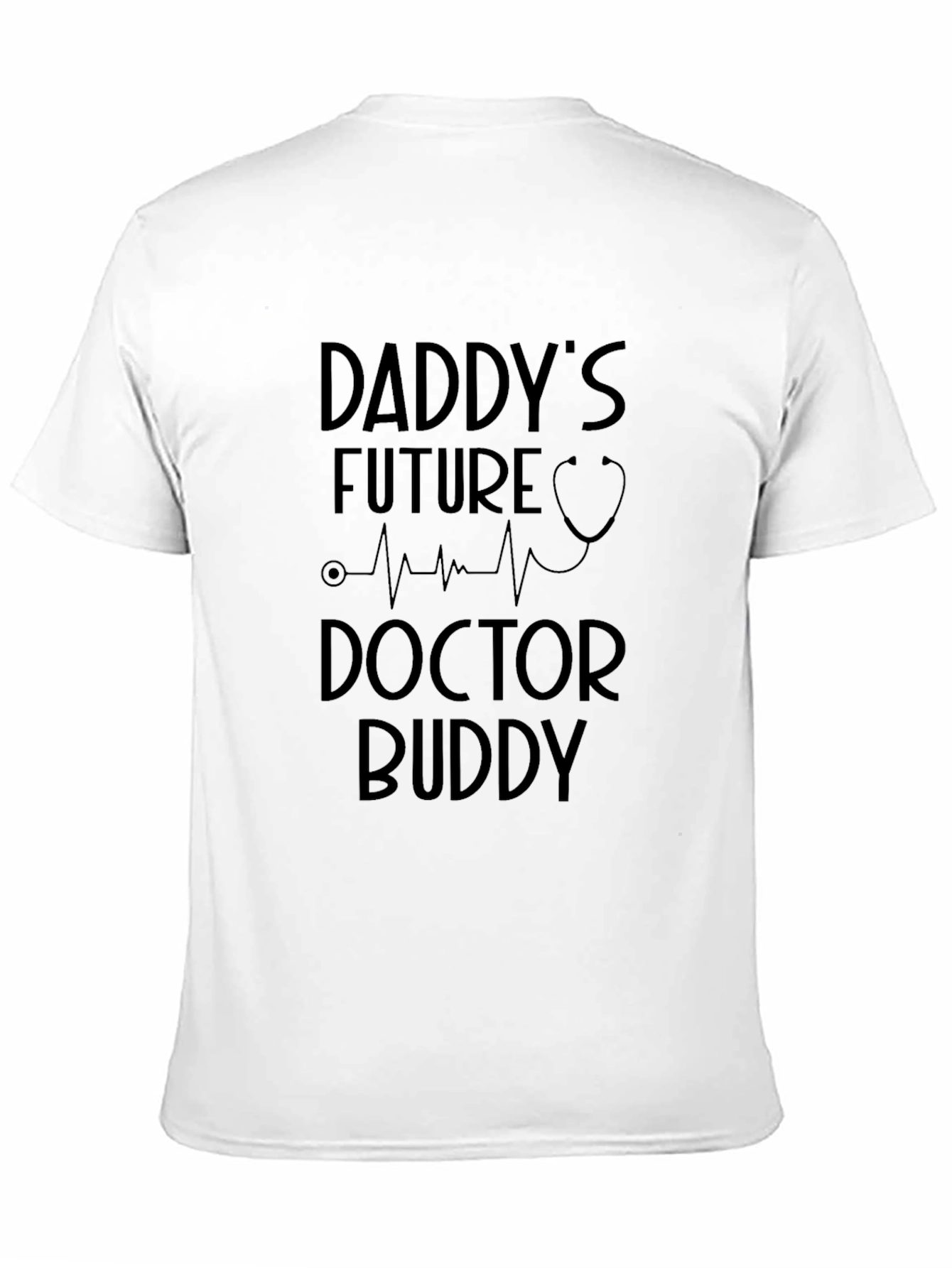 Black Daddy's Future Doctor Buddy T-Shirt view 11