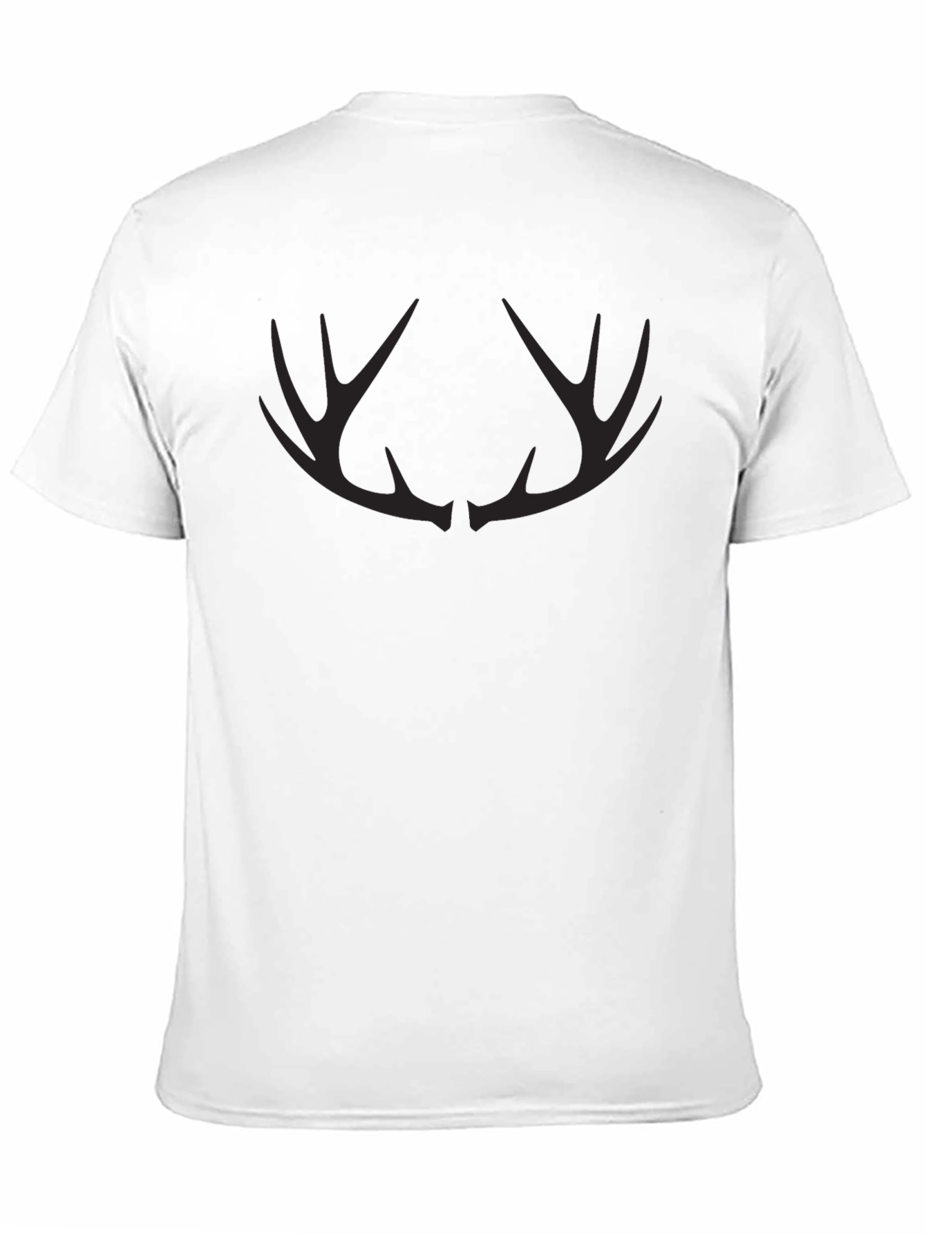 Black Men's Black Antler Graphic Tee - Stylish Casual Wear view 11