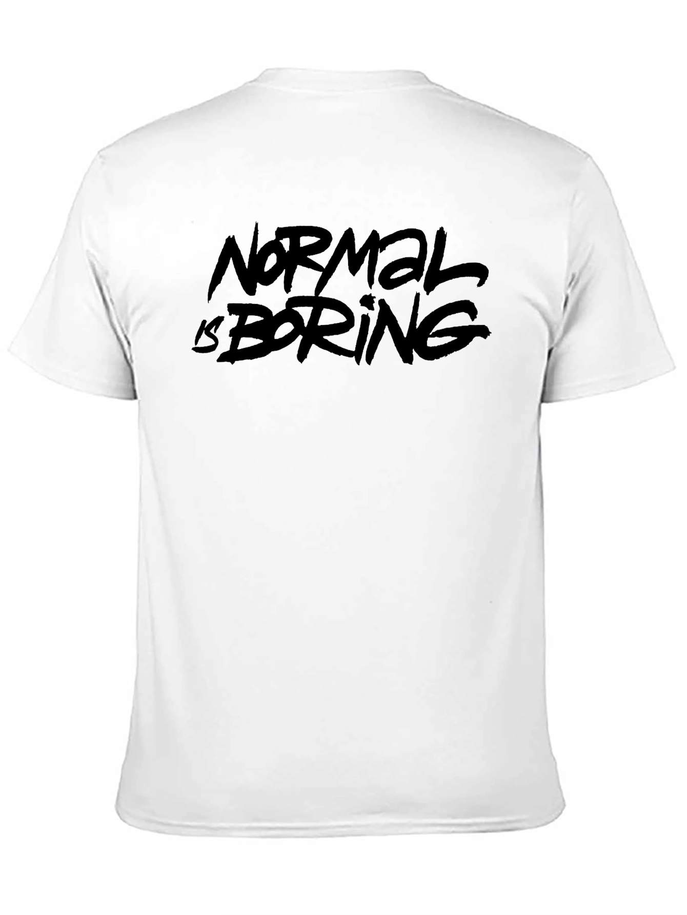 Black Normal is Boring Black T-Shirt view 11