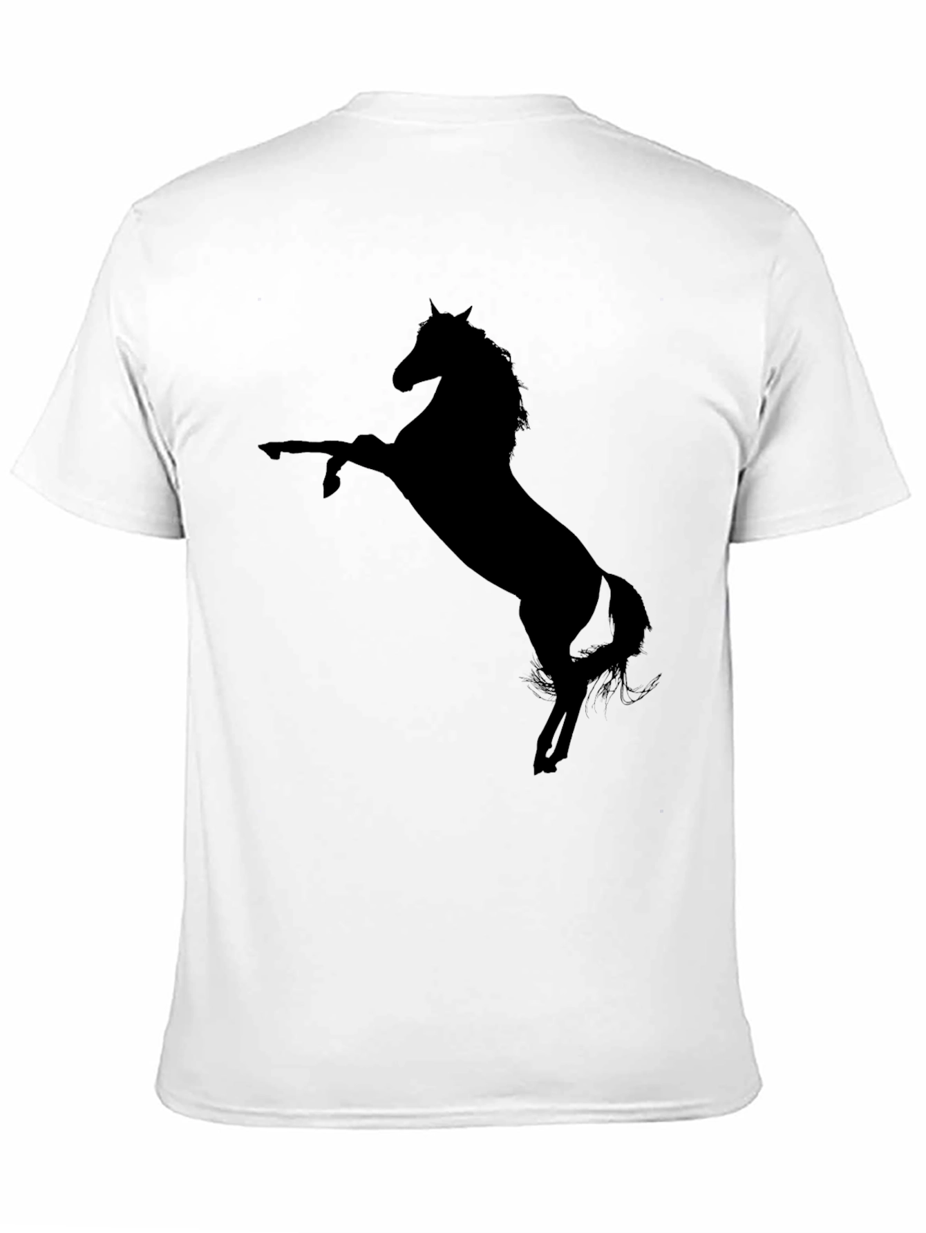 Black Men's Black Horse Graphic Tee - Stylish Casual Wear view 11