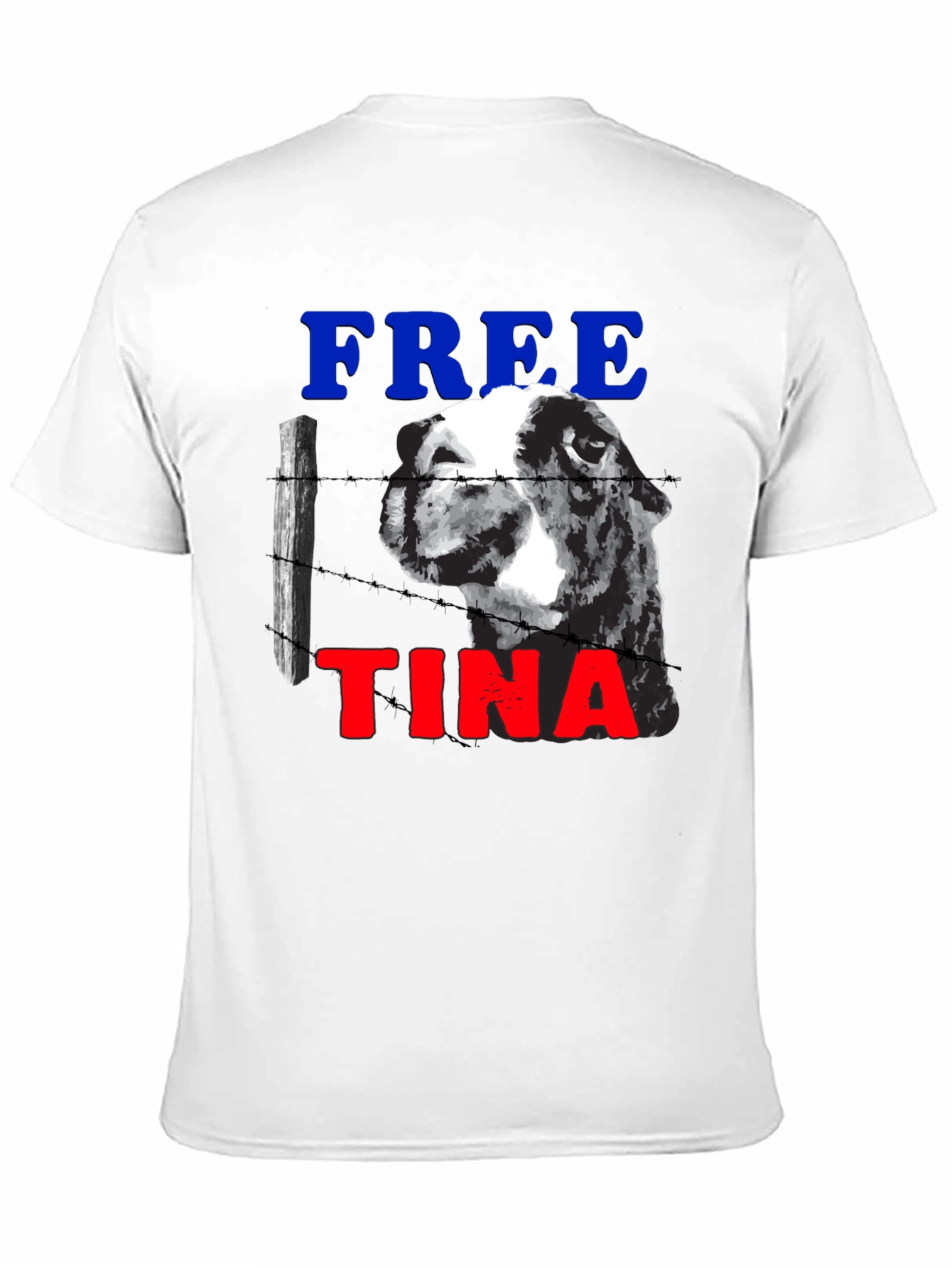 Black Free Tina Novelty Graphic T-Shirt view 11