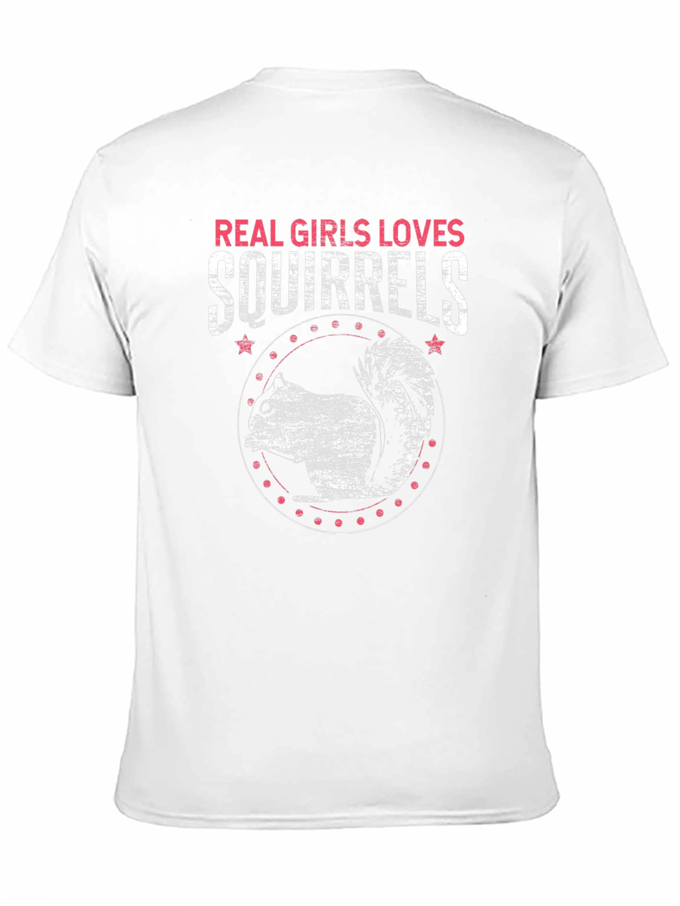 Black Real Girls Love Squirrels Black T-Shirt view 11