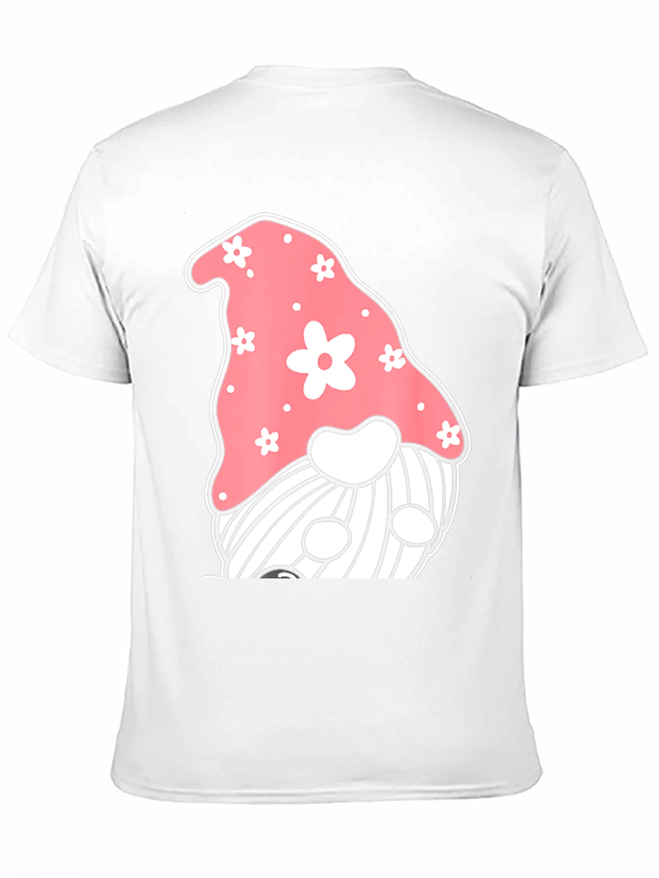 Black Cute Gnome Graphic T-Shirt - Black view 11