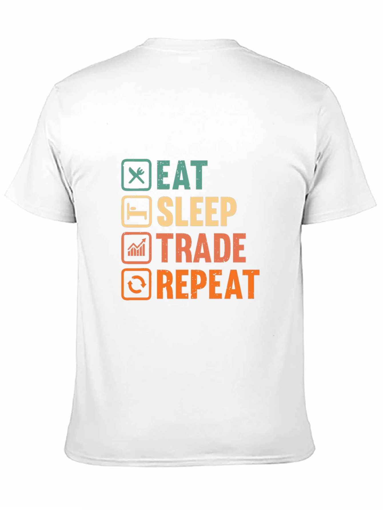 Black Eat Sleep Trade Repeat T-Shirt view 11