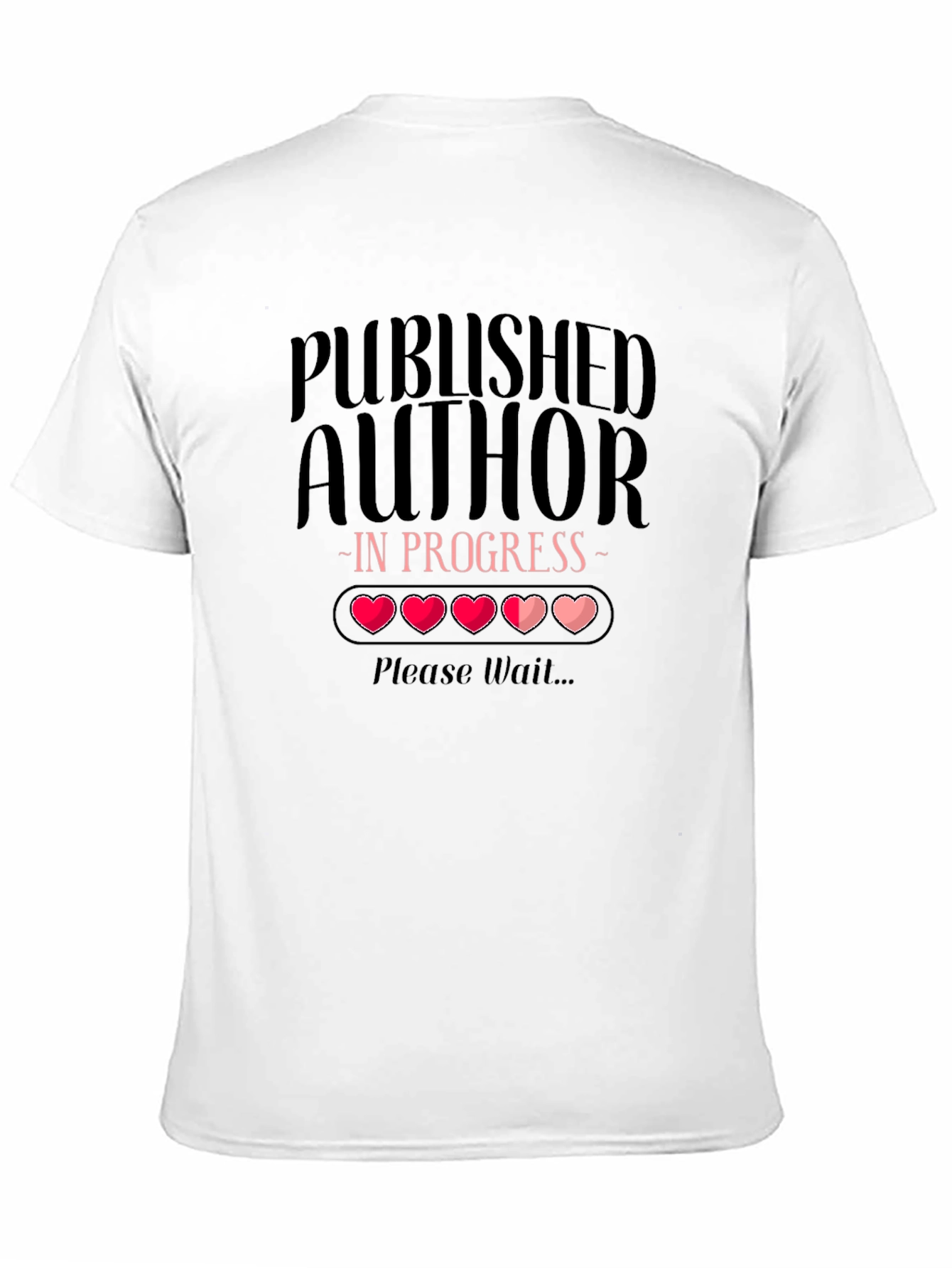 Black Published Author In Progress T-Shirt view 11