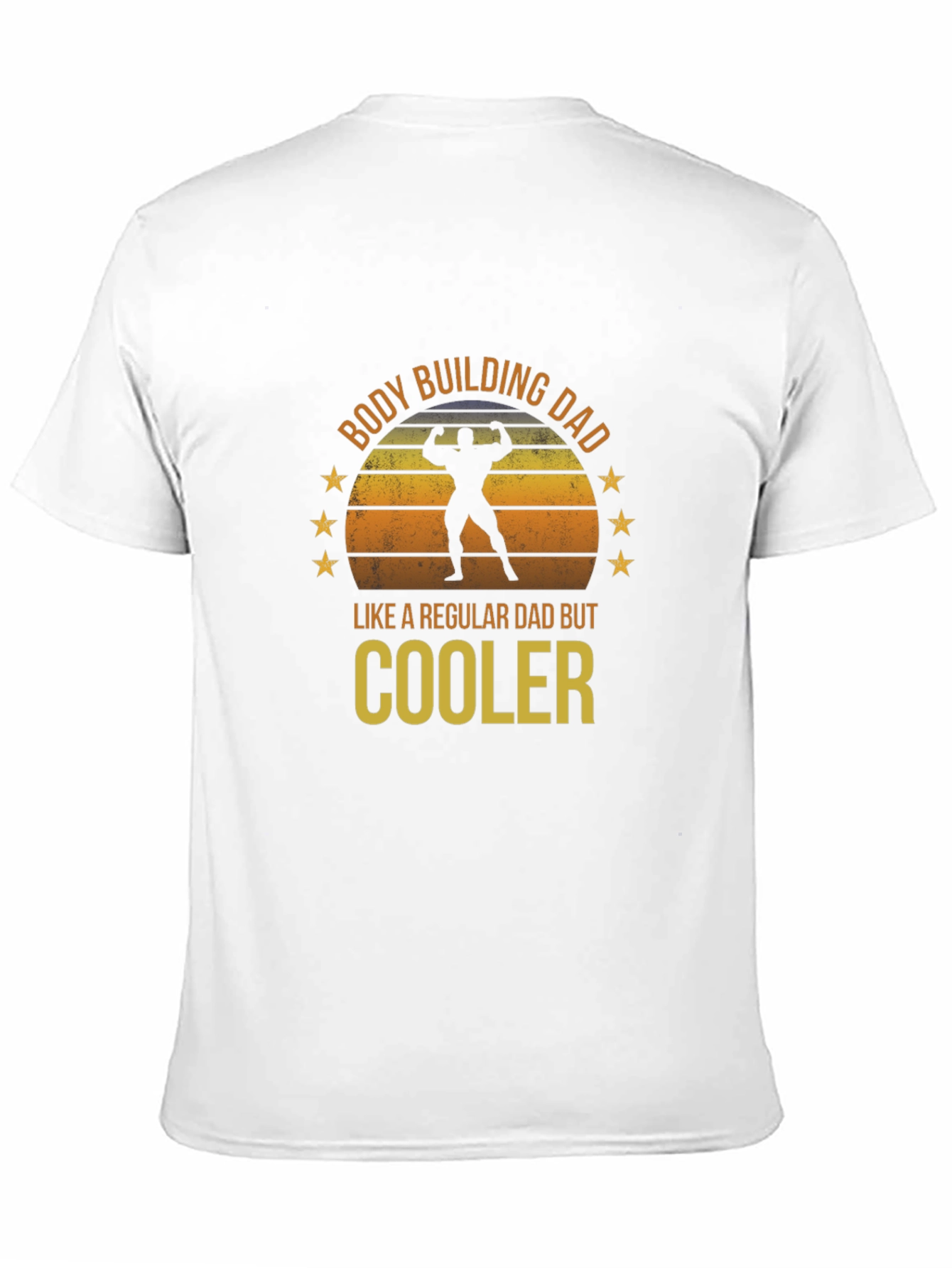 Black Bodybuilding Dad T-Shirt - Cooler Than Regular Dads! view 11