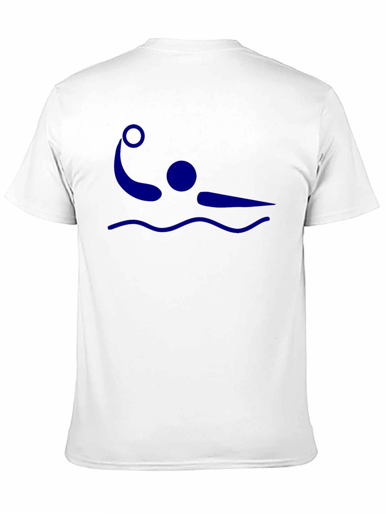 Black Water Polo Player Graphic T-Shirt view 11