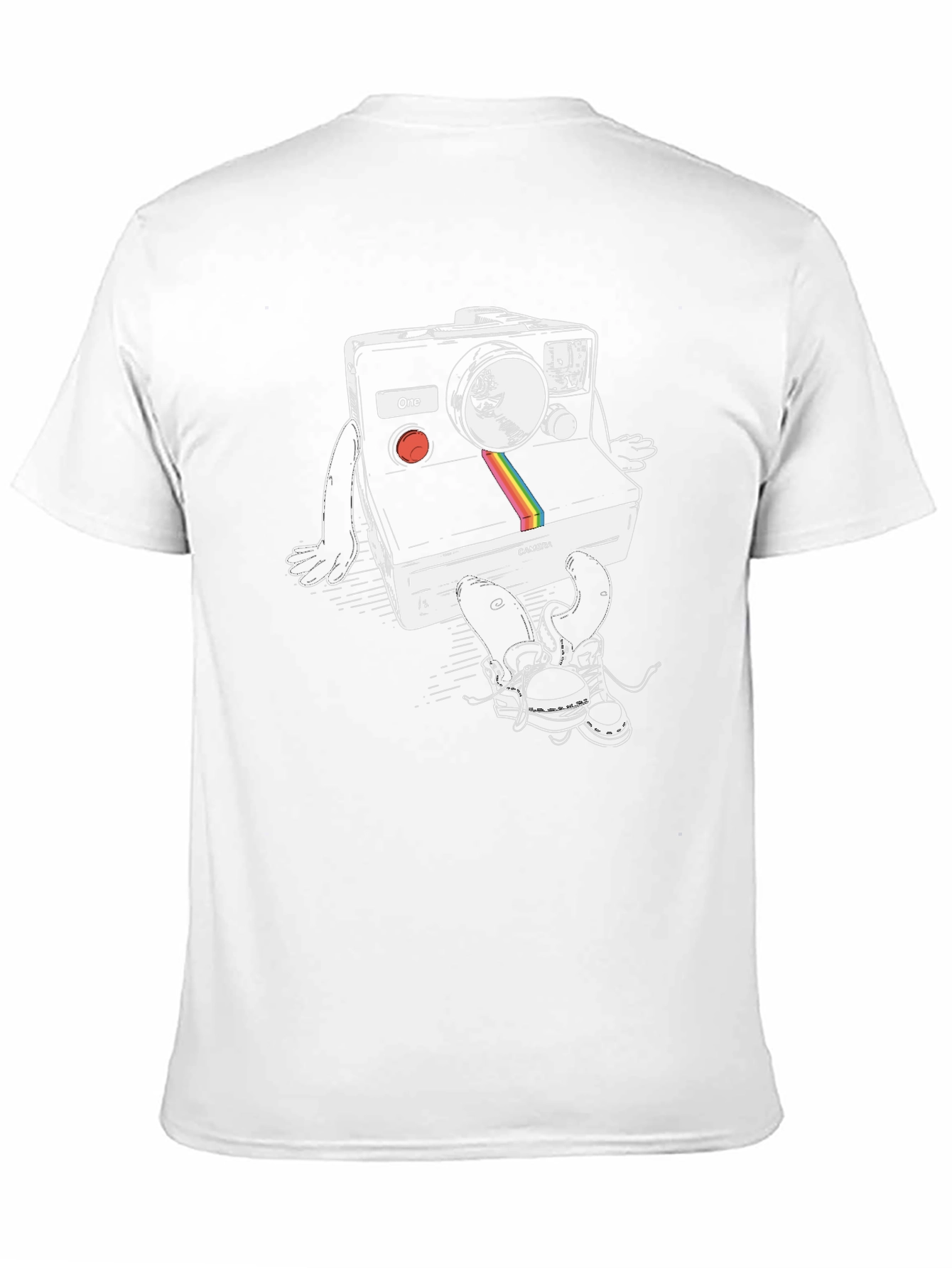 Black Retro Camera Graphic T-Shirt view 11