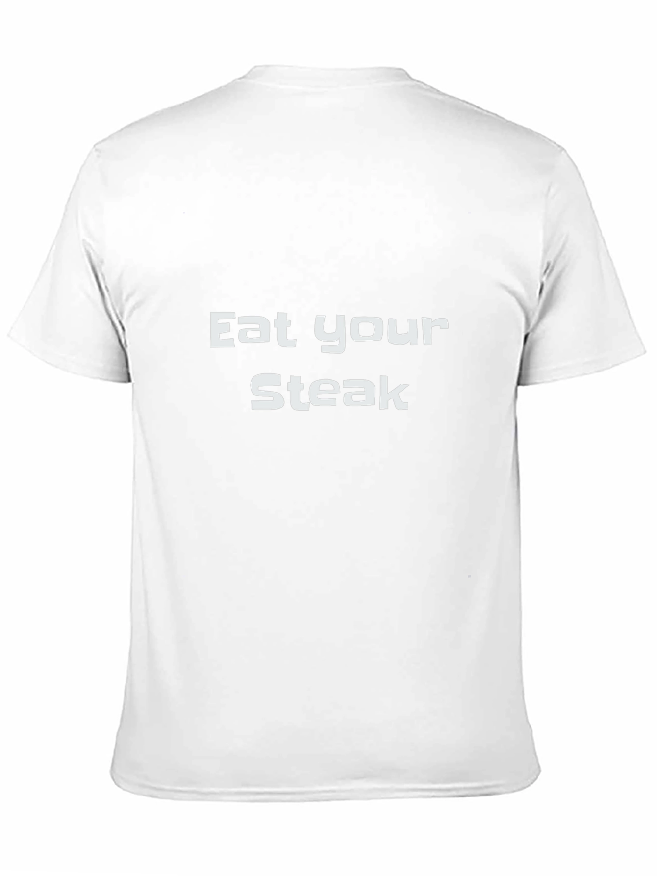 Black Eat Your Steak Black T-Shirt view 11