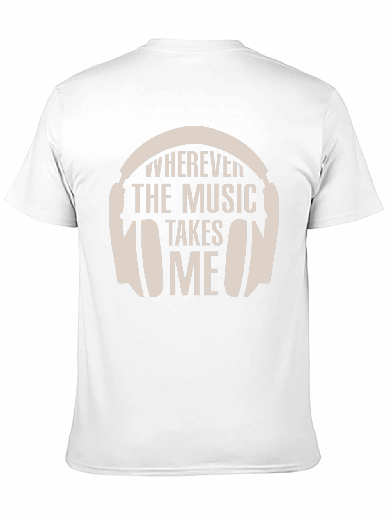 Black Wherever the Music Takes Me T-Shirt view 11