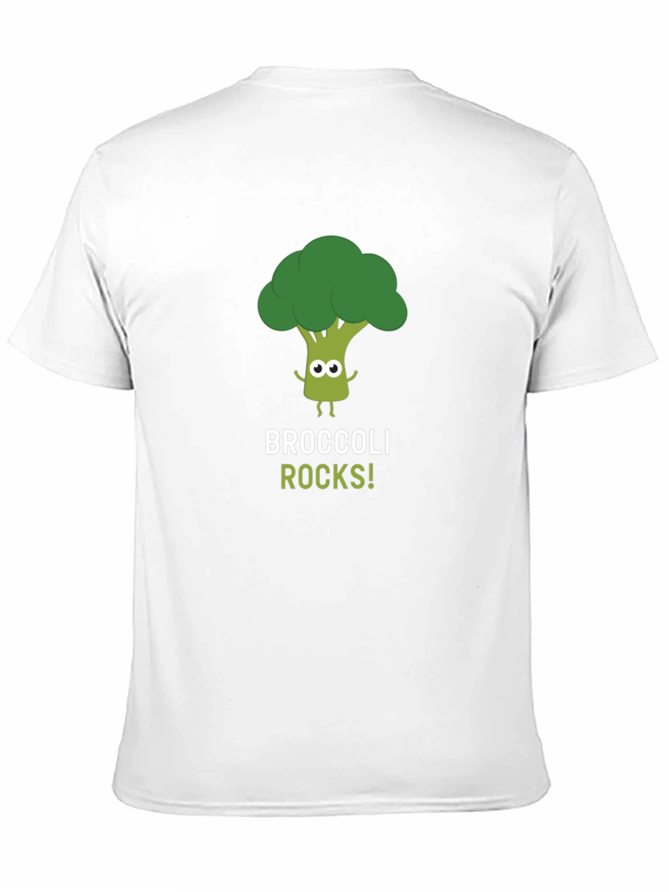Black Broccoli Rocks Graphic Tee - Black Cotton T-Shirt view 11