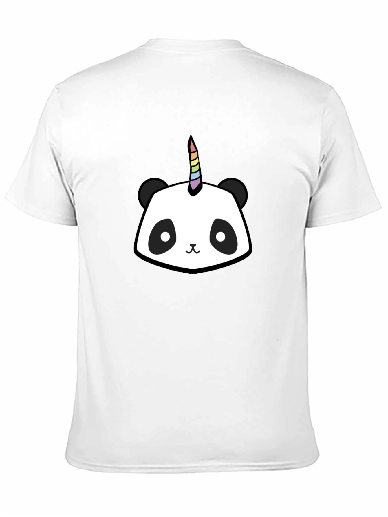 Black Unicorn Panda Graphic Tee - Men's Black T-Shirt view 11