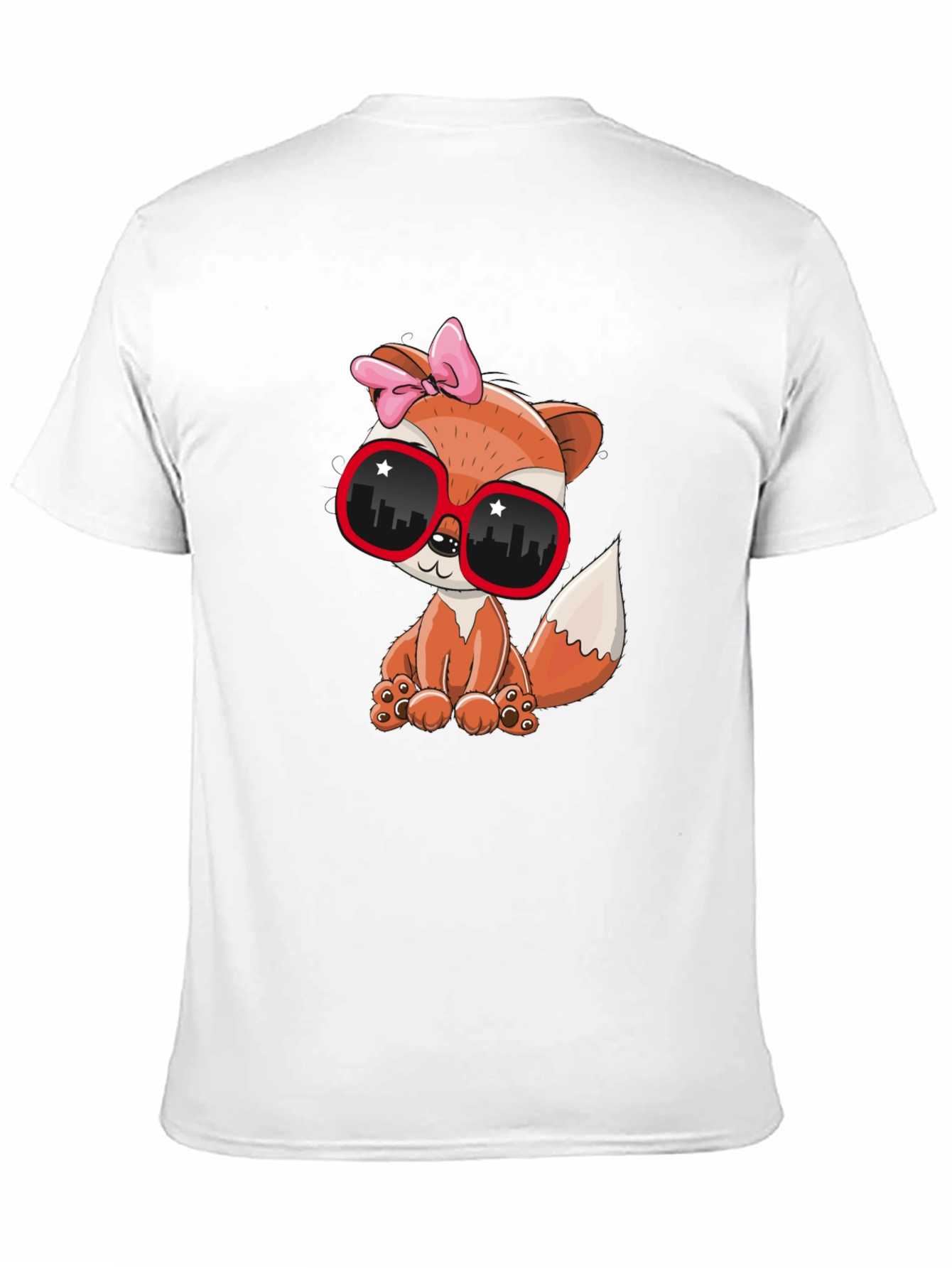 Black Cool Fox Graphic Tee - Unisex Fashion Shirt view 11