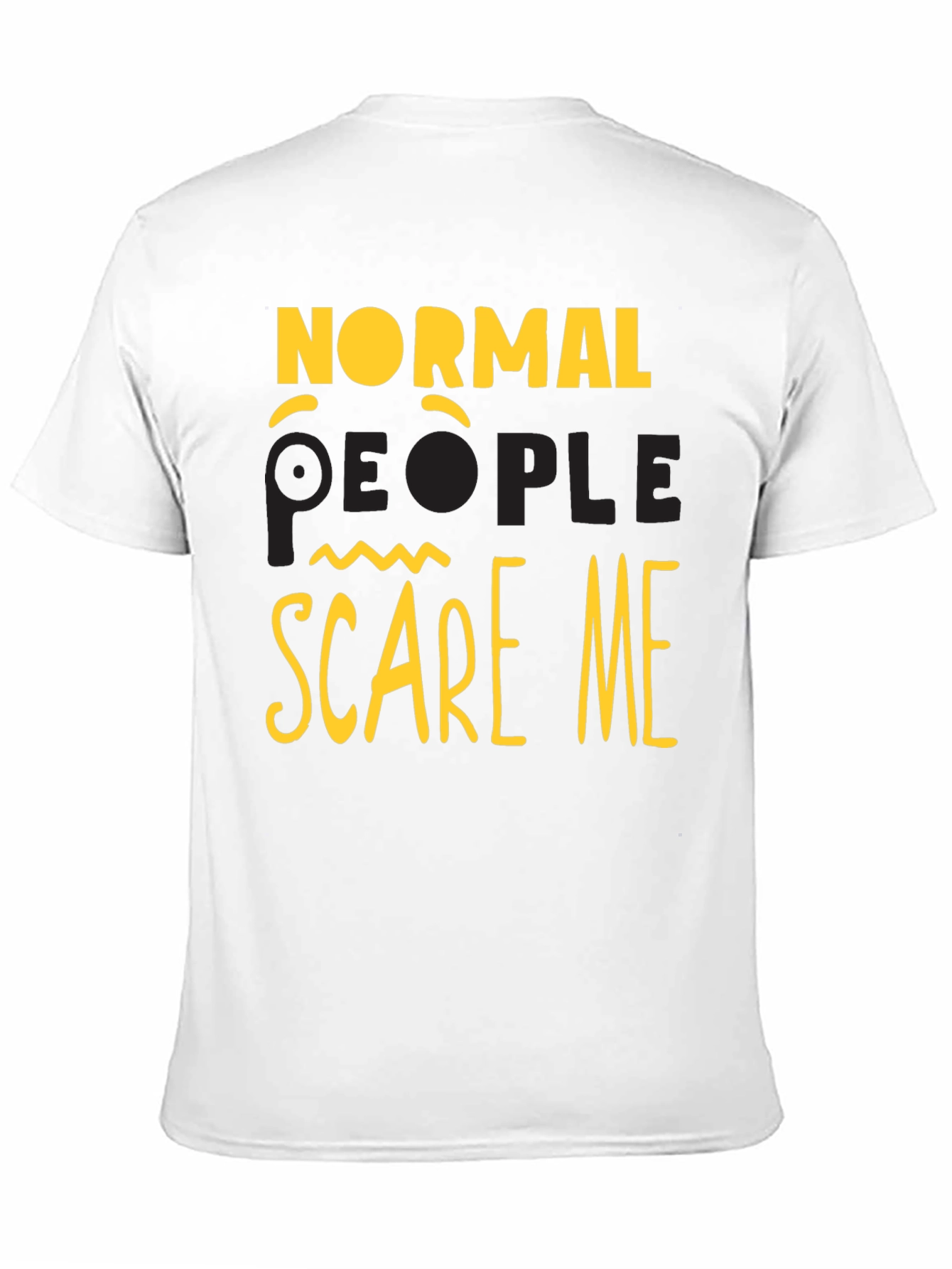 Black Normal People Scare Me Graphic T-Shirt view 11