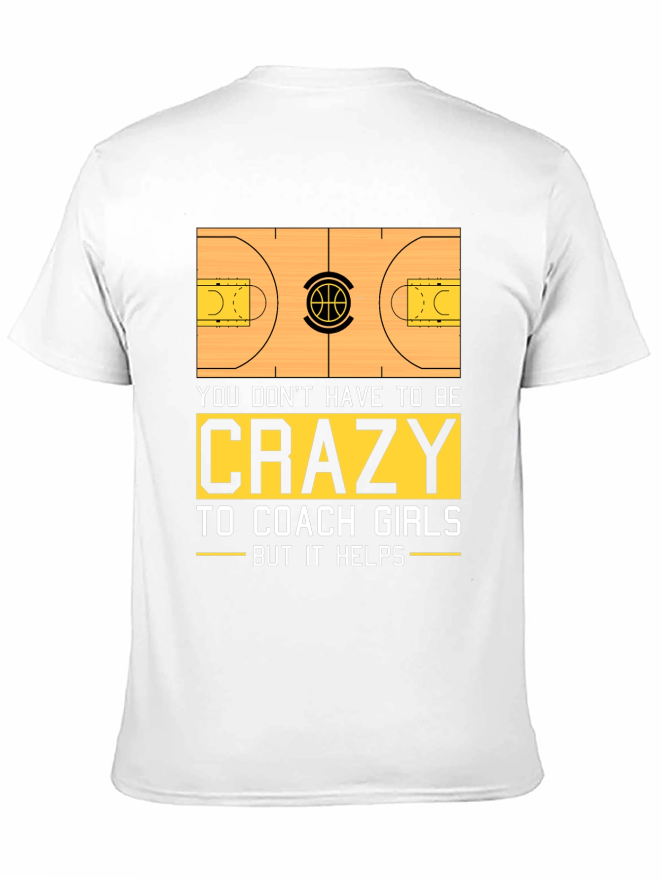 Black Crazy Coach Girls Basketball T-Shirt view 11