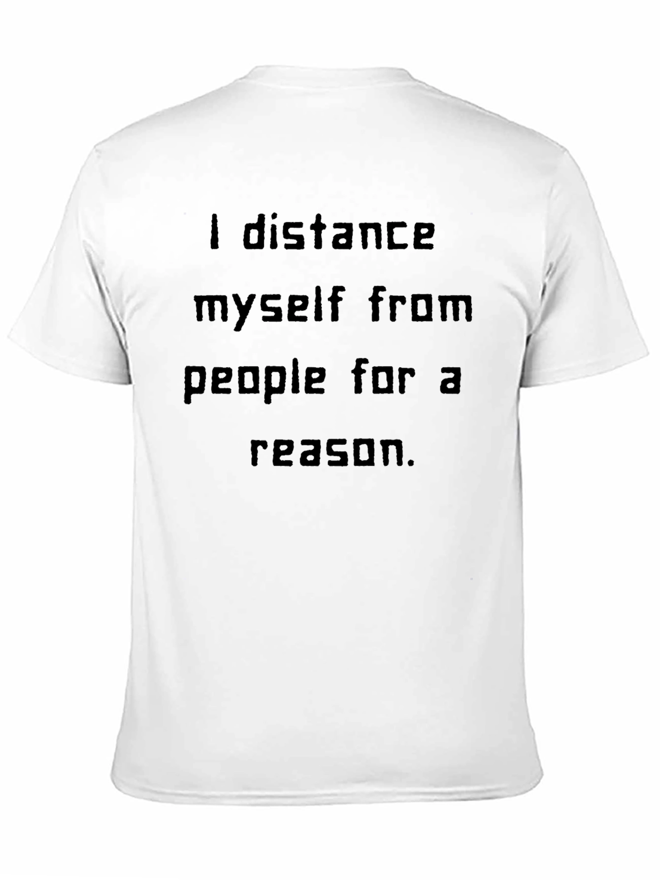 Black I Distance Myself T-Shirt view 11