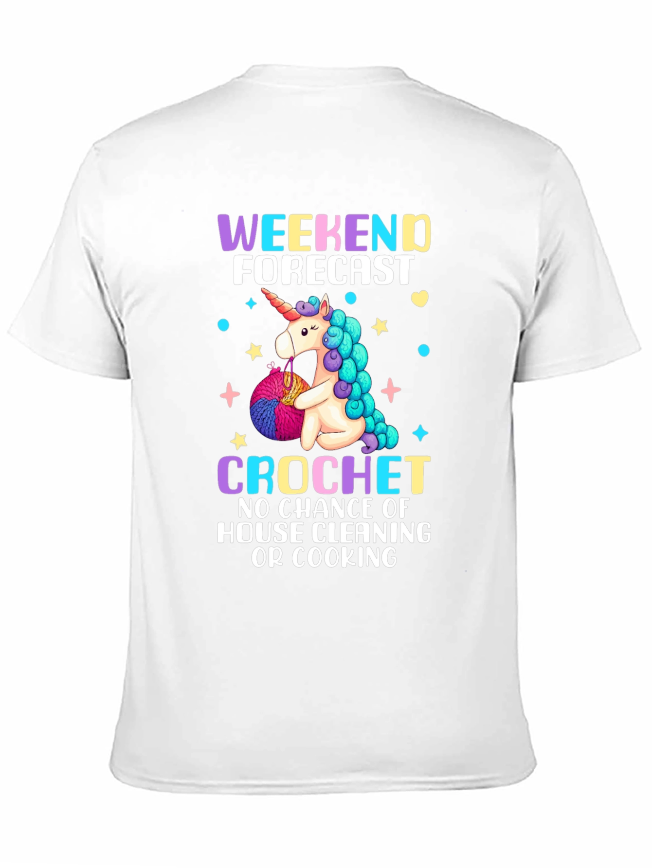 Black Unicorn Crochet T-Shirt: Weekend Forecast view 11