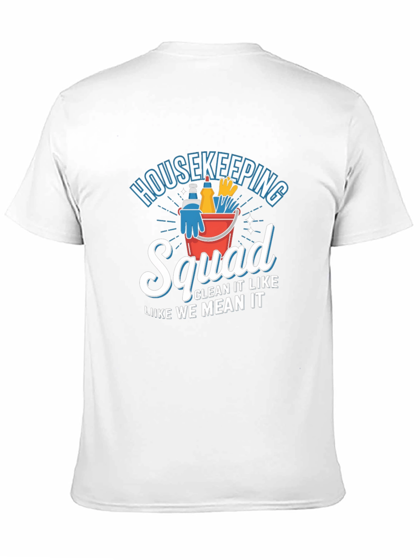 Black Housekeeping Squad T-Shirt - Cleaning Team Apparel view 11