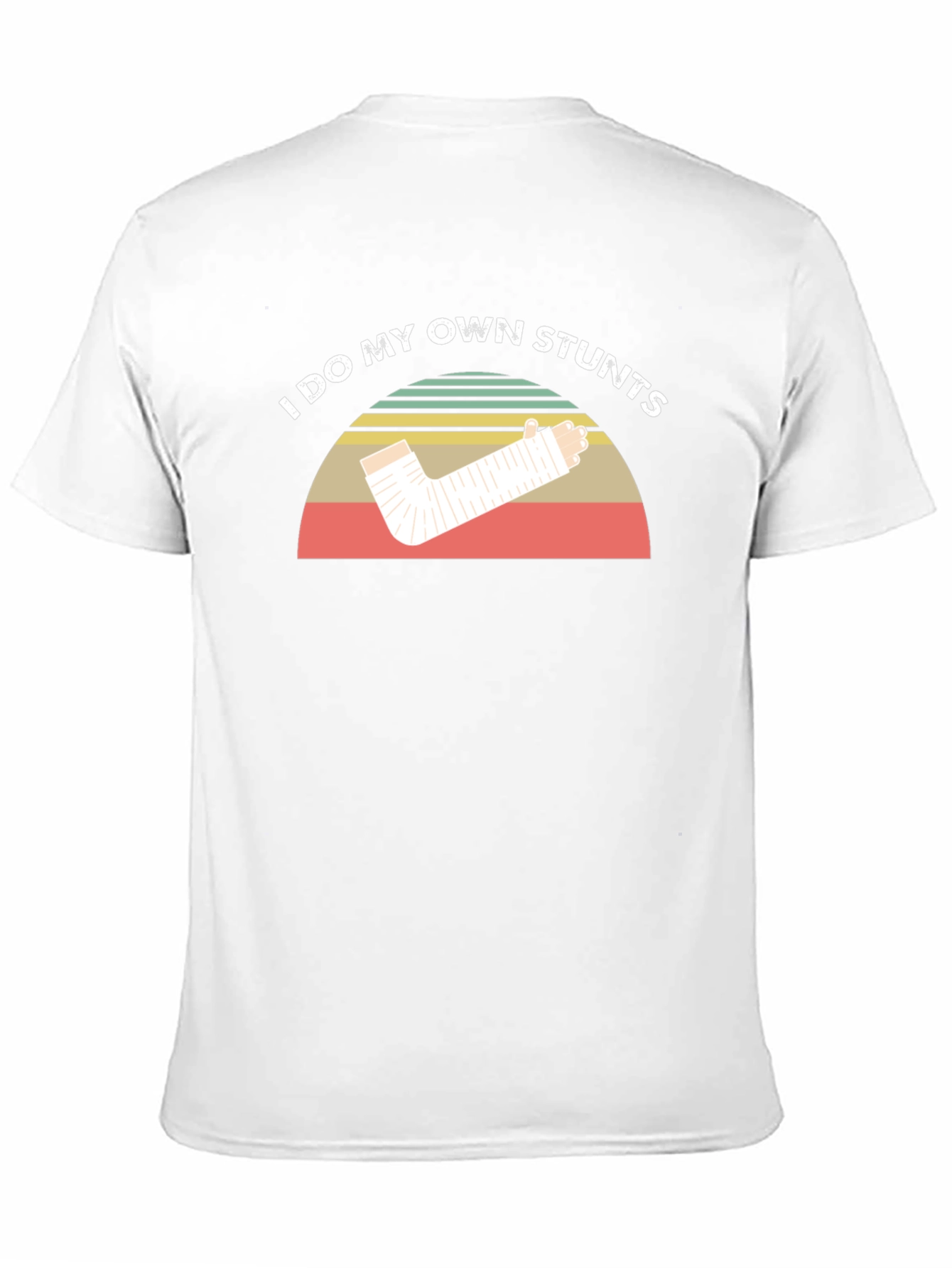 Black I Do My Own Stunts Humor T-Shirt view 11