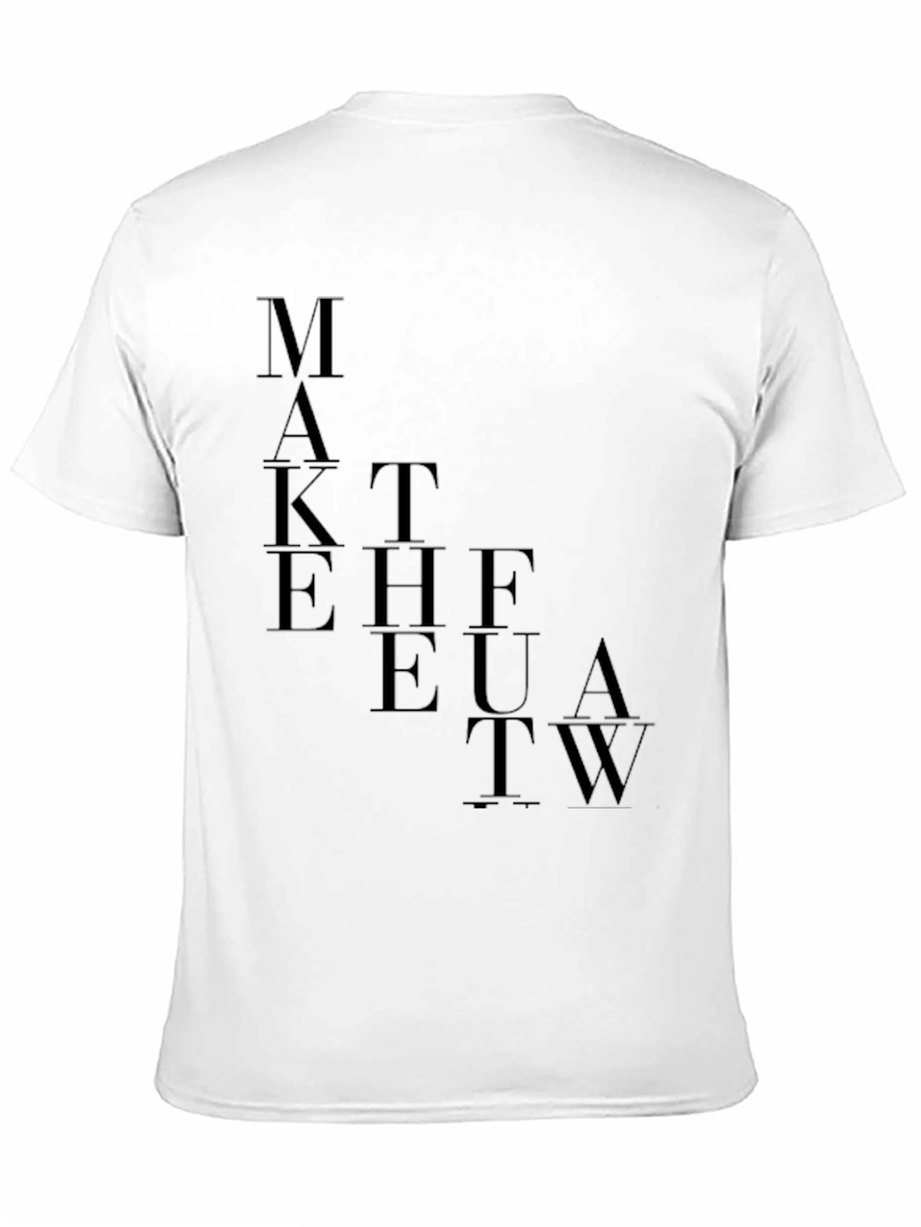 Black Modern Graphic Tee - Make the Future Work view 11