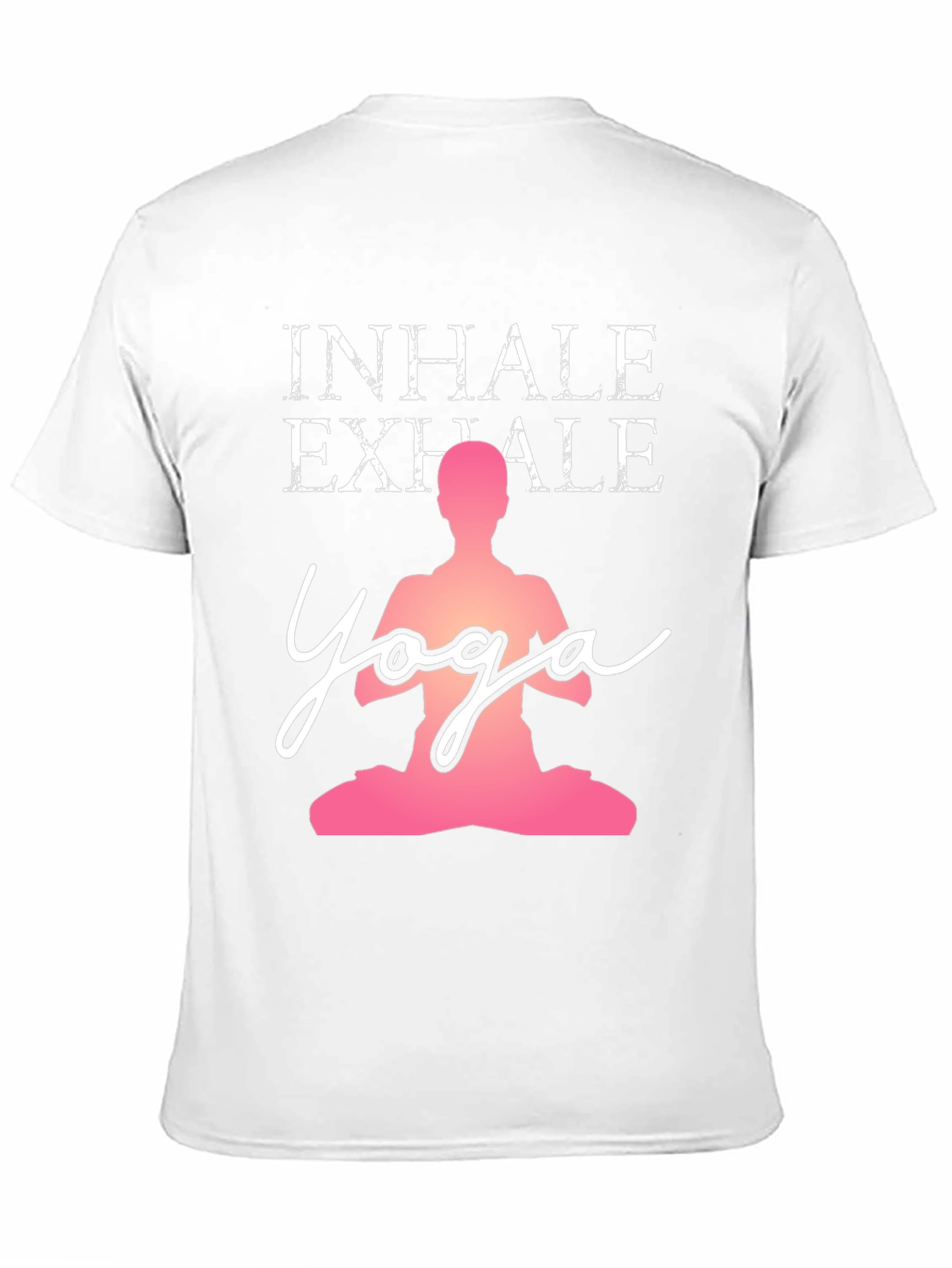 Black Yoga Inhale Exhale Graphic T-Shirt view 11