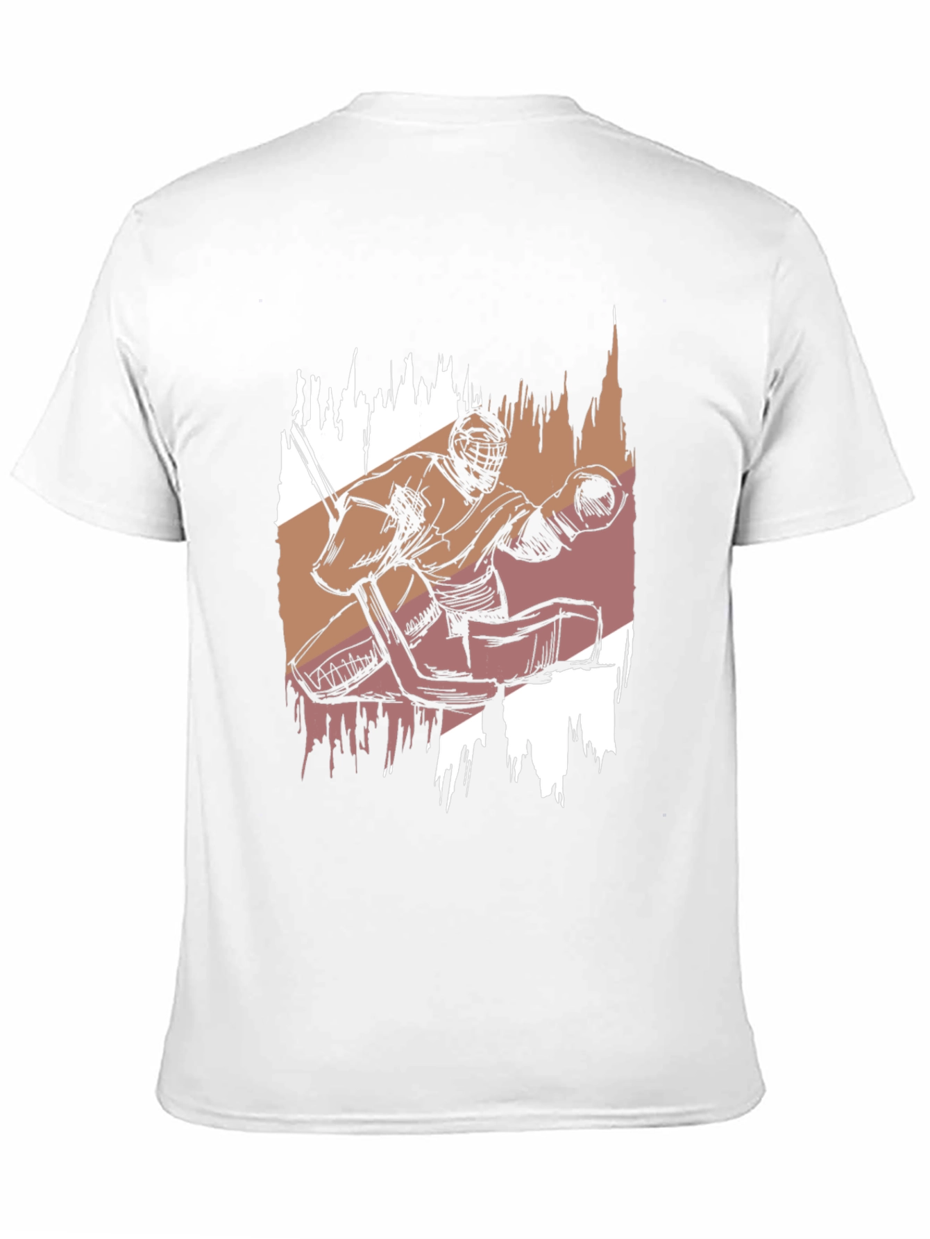 Black Hockey Goalie Graphic Tee - Cool Sportswear view 11