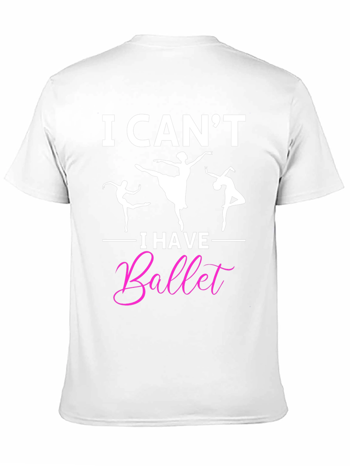 Black I Can't I Have Ballet Graphic T-Shirt view 11