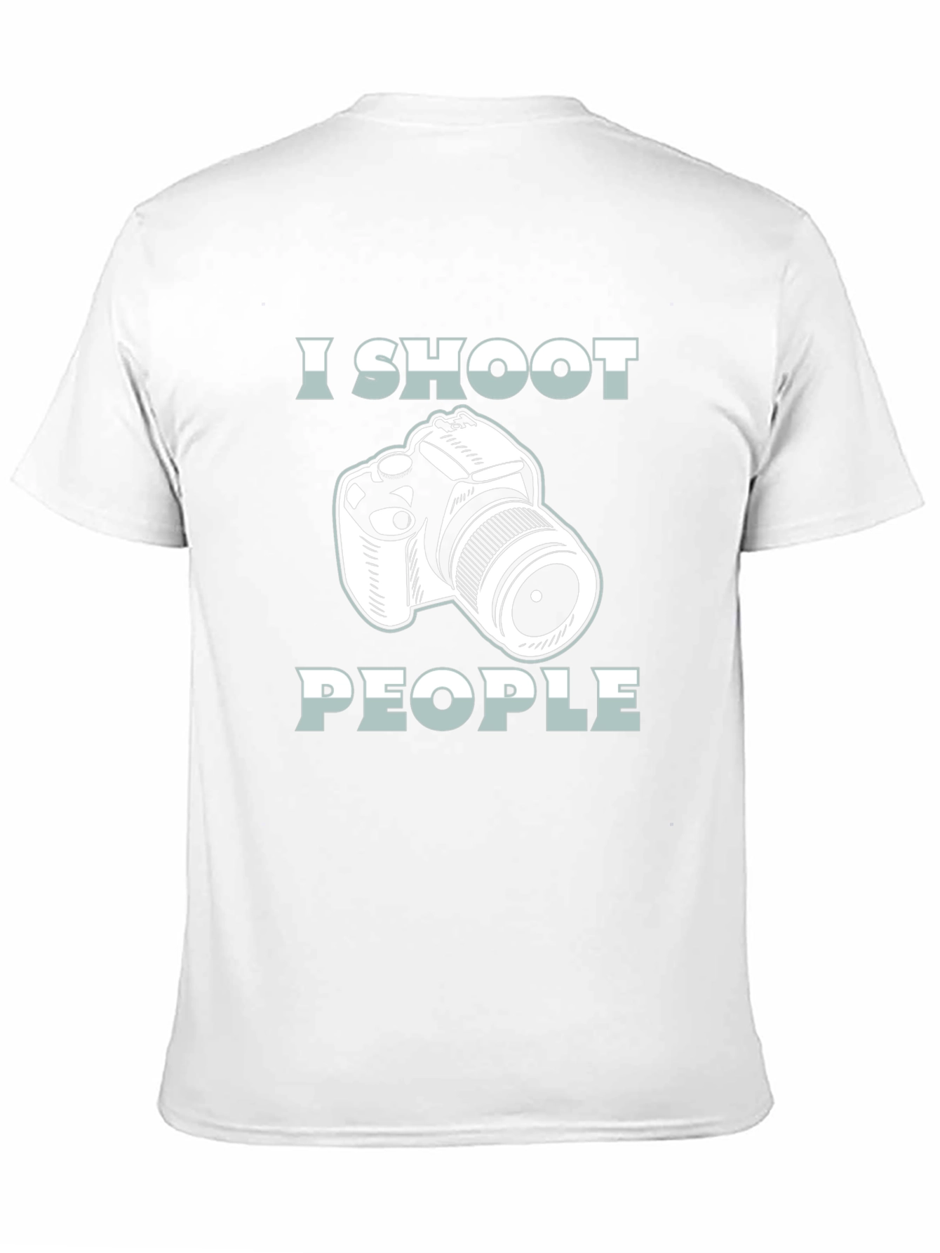 Black I Shoot People Camera Graphic T-Shirt view 11