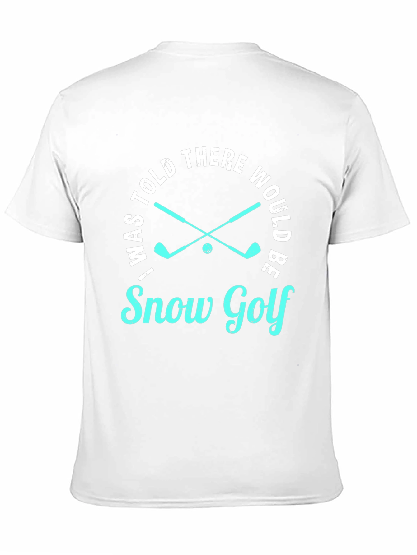 Black Snow Golf T-Shirt - Funny Golfing Tee view 11