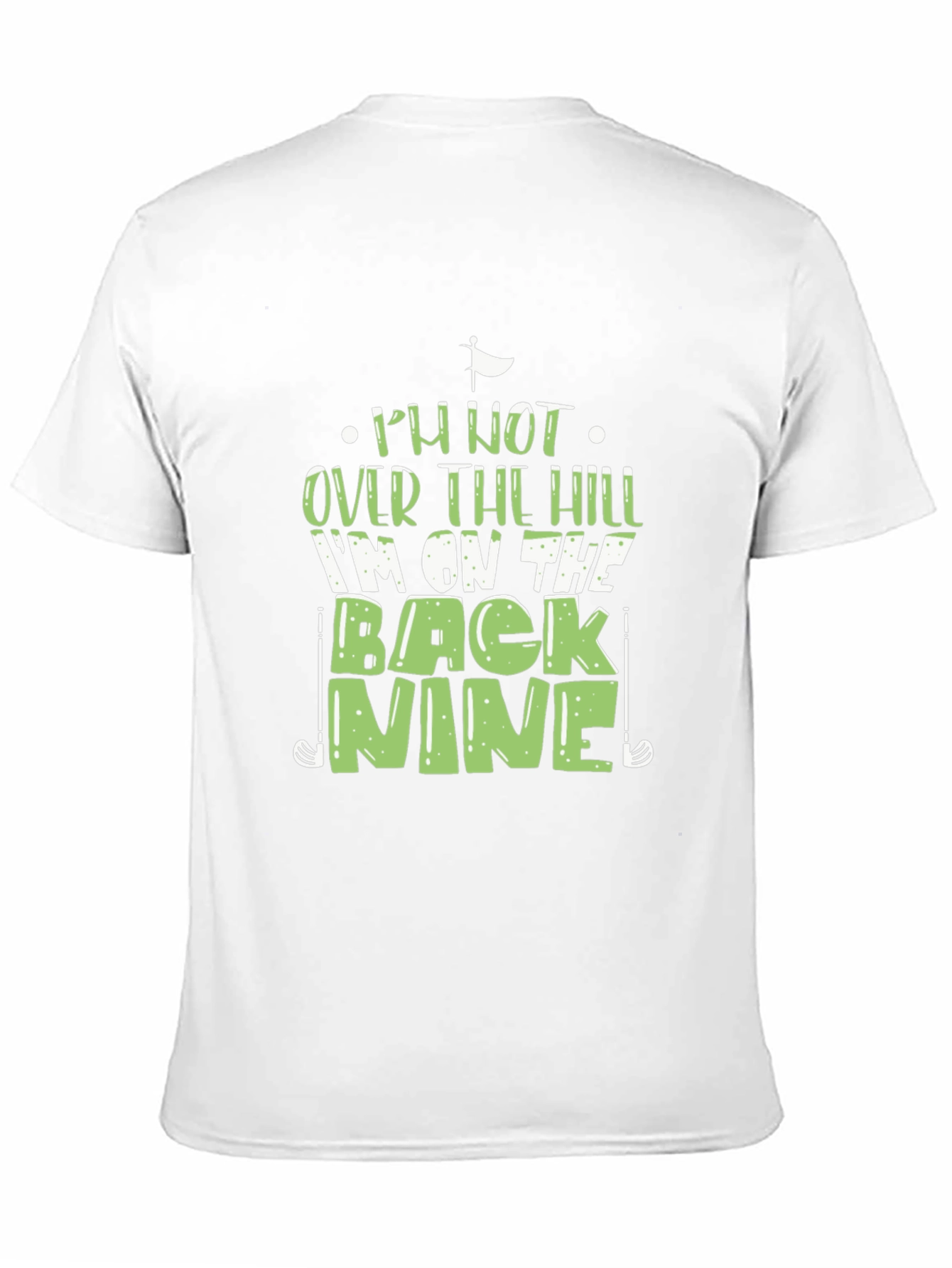 Black Funny Golf T-Shirt - Back Nine Humor Tee view 11
