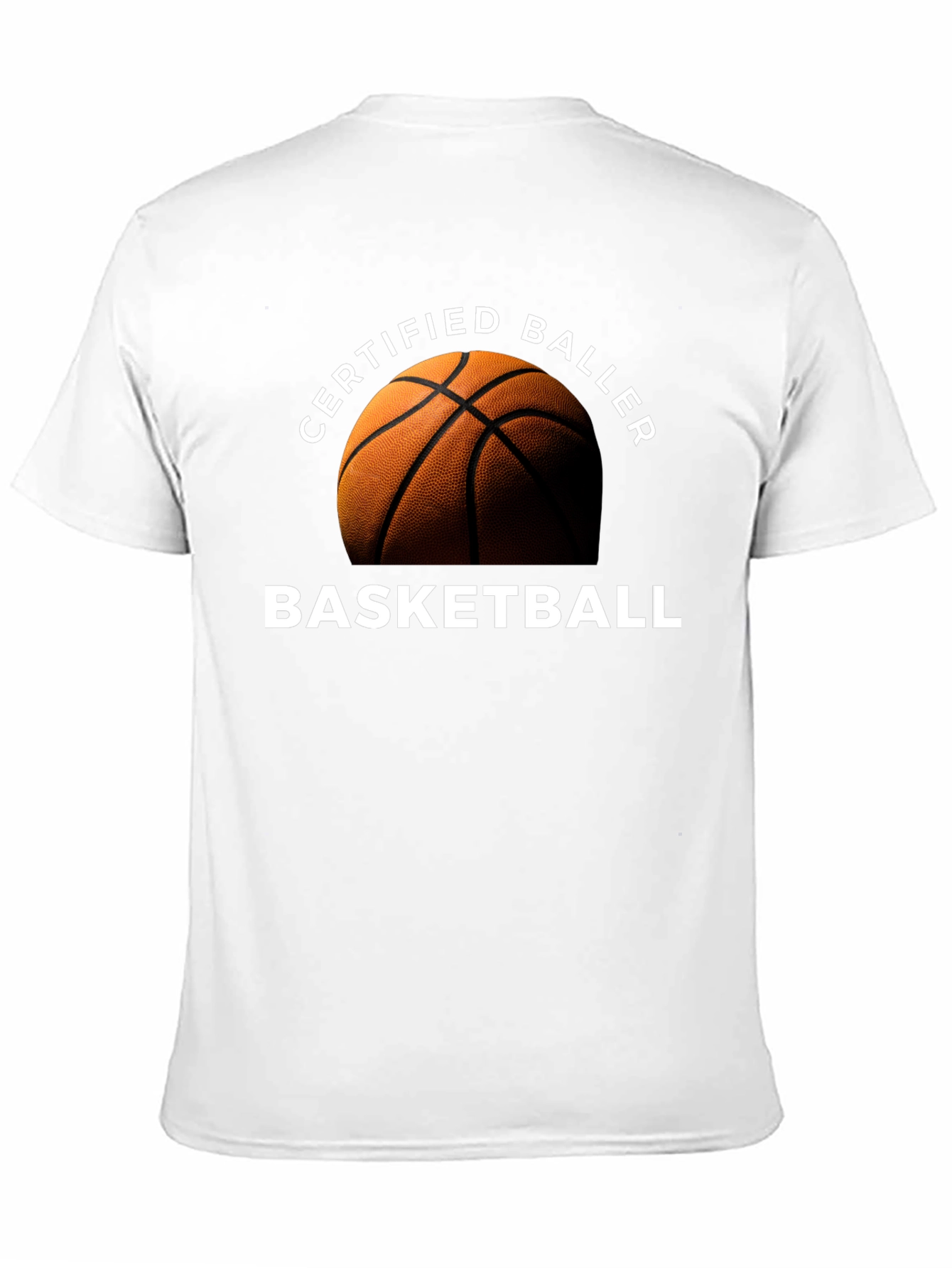 Black Certified Baller Basketball Graphic T-Shirt view 11