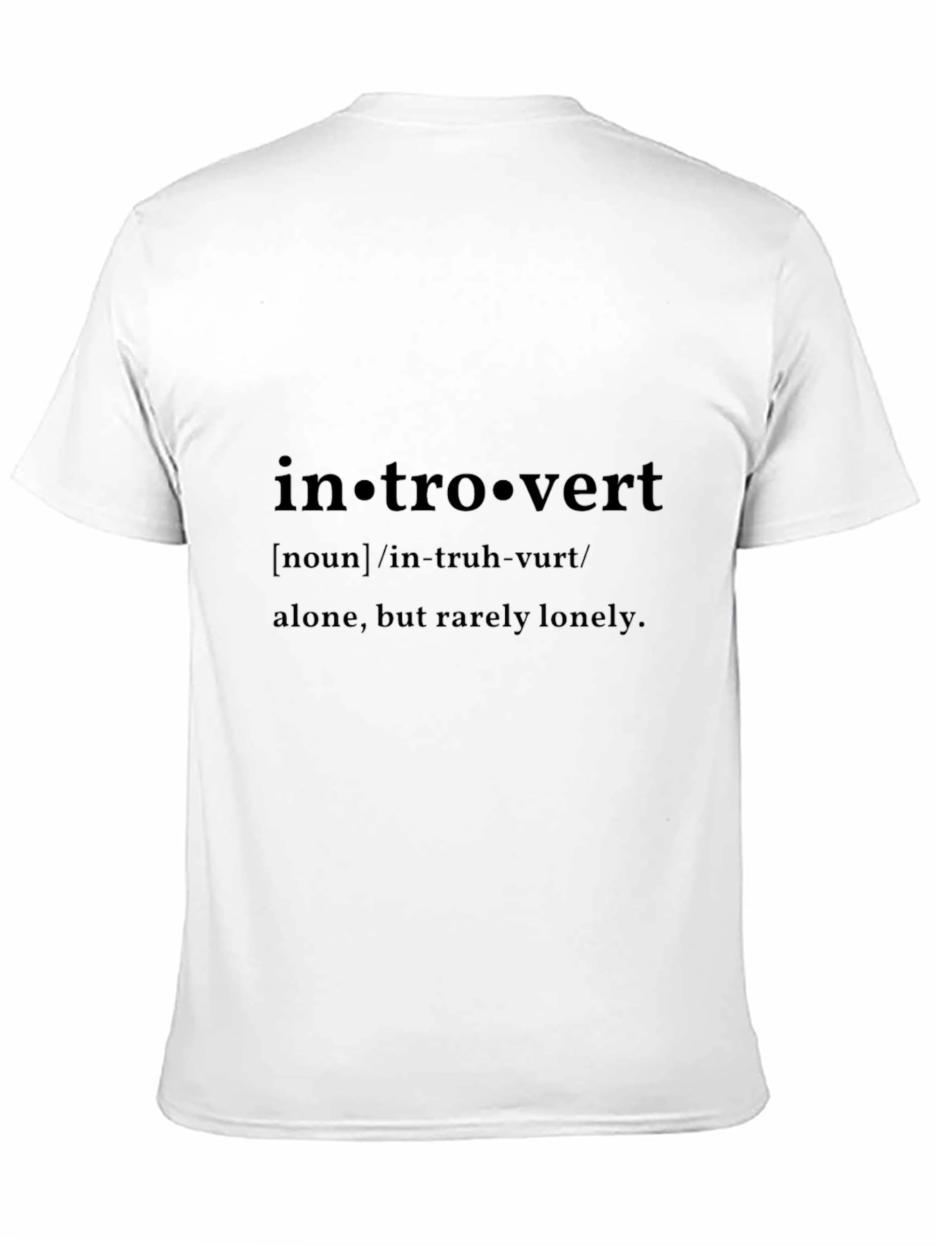 Black Introvert Definition Black T-Shirt view 11