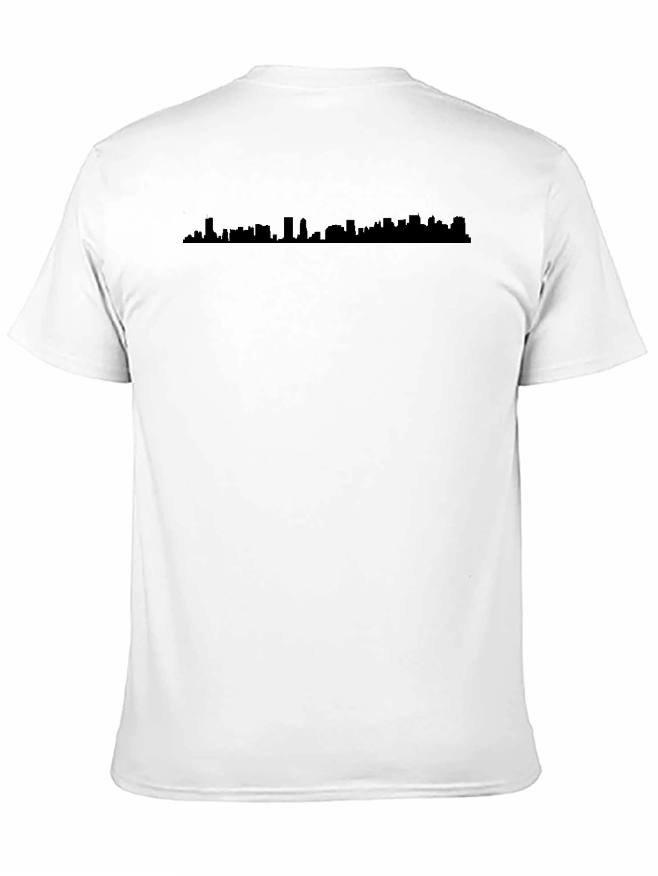 Black Cityscape Graphic Tee - Black view 11