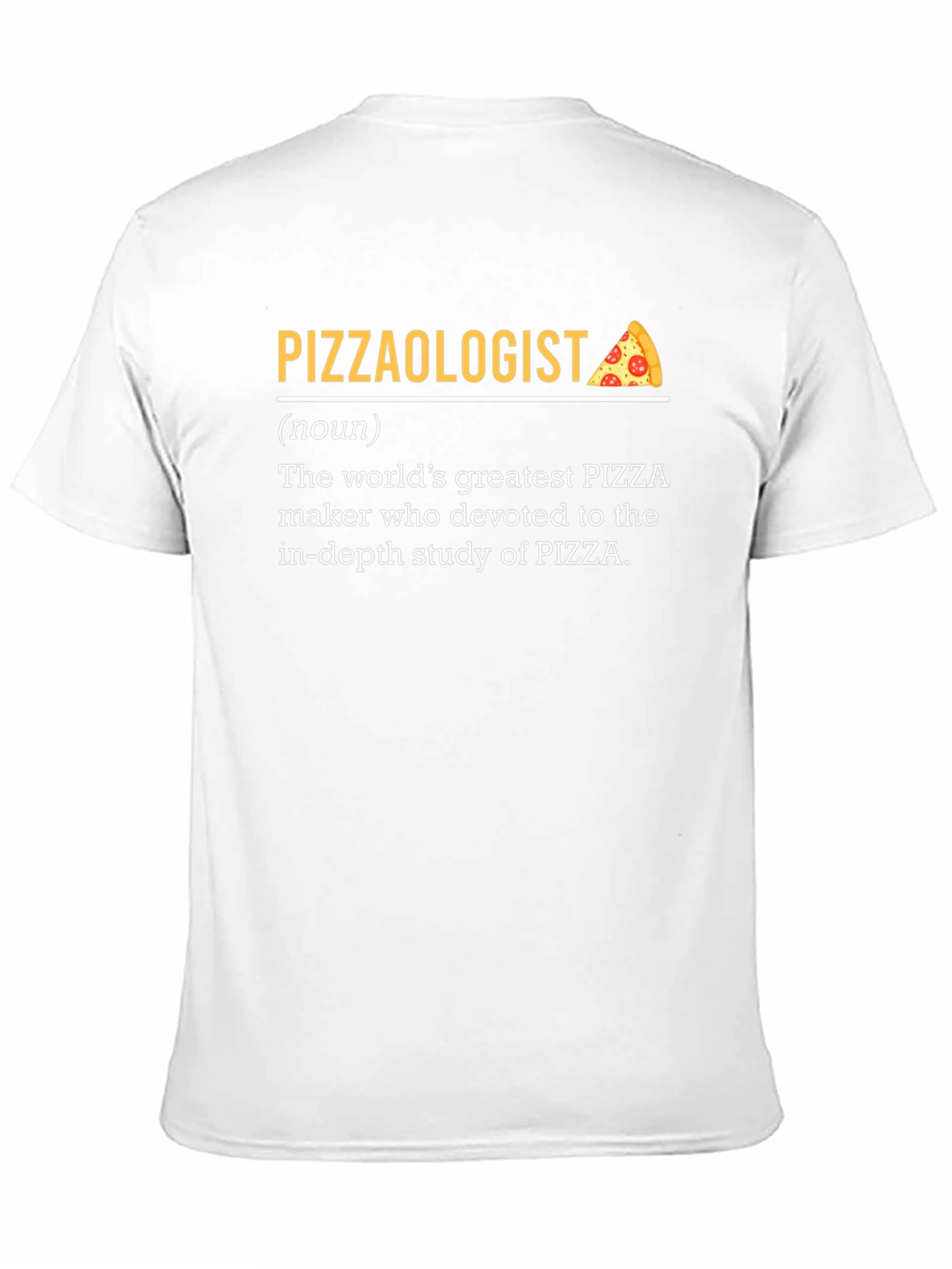 Black Pizzaologist Definition Black T-Shirt view 11